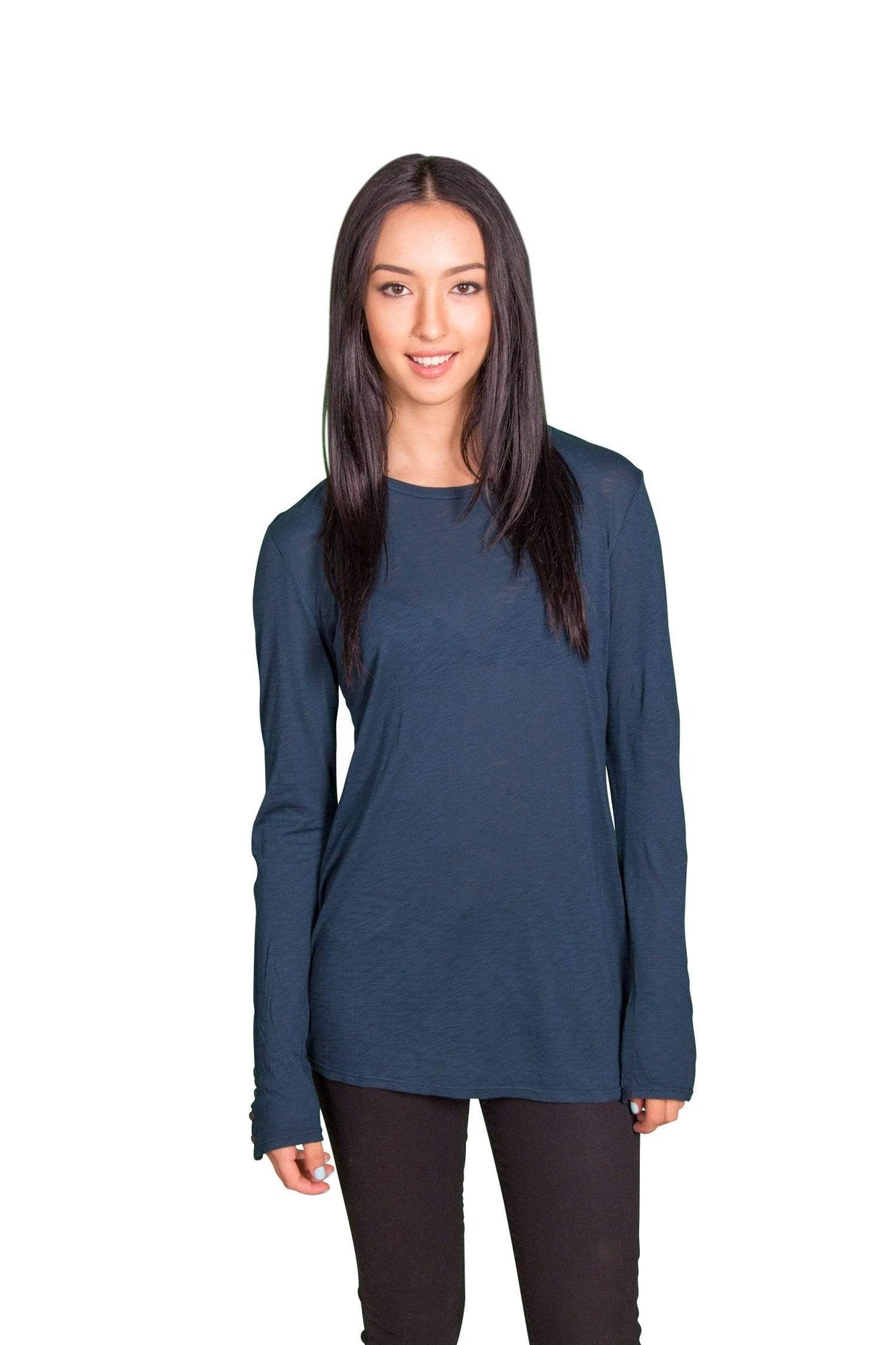 Velvet by Graham &amp; Spencer Suella Luxe Slub Button Cuff Top