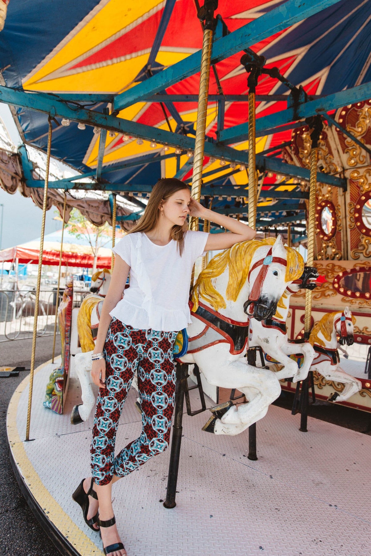 Velvet by Graham &amp; Spencer Pamina Cotton Slub Ruffle Tee