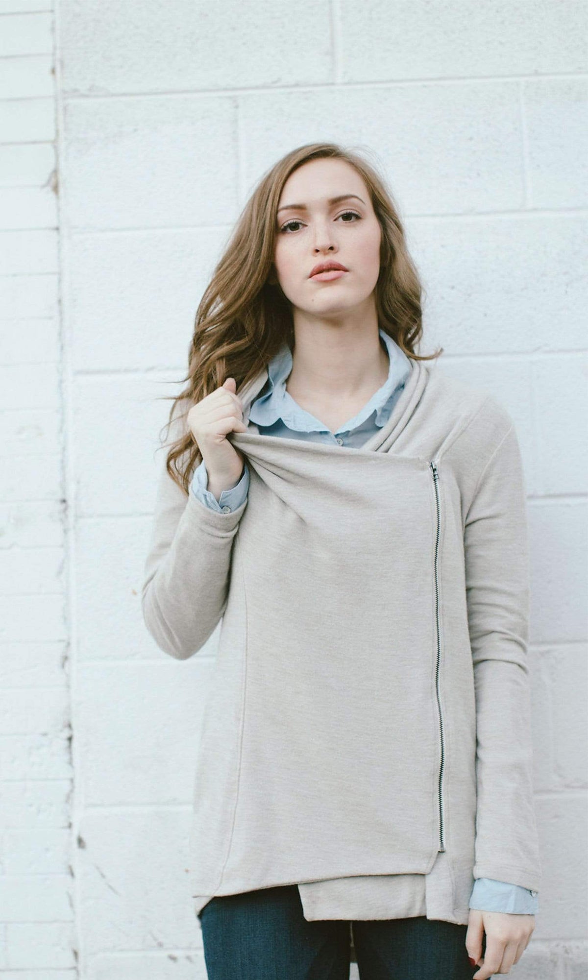 Velvet by Graham &amp; Spencer Jesseray Cozy Jersey Zip-Up Cardigan