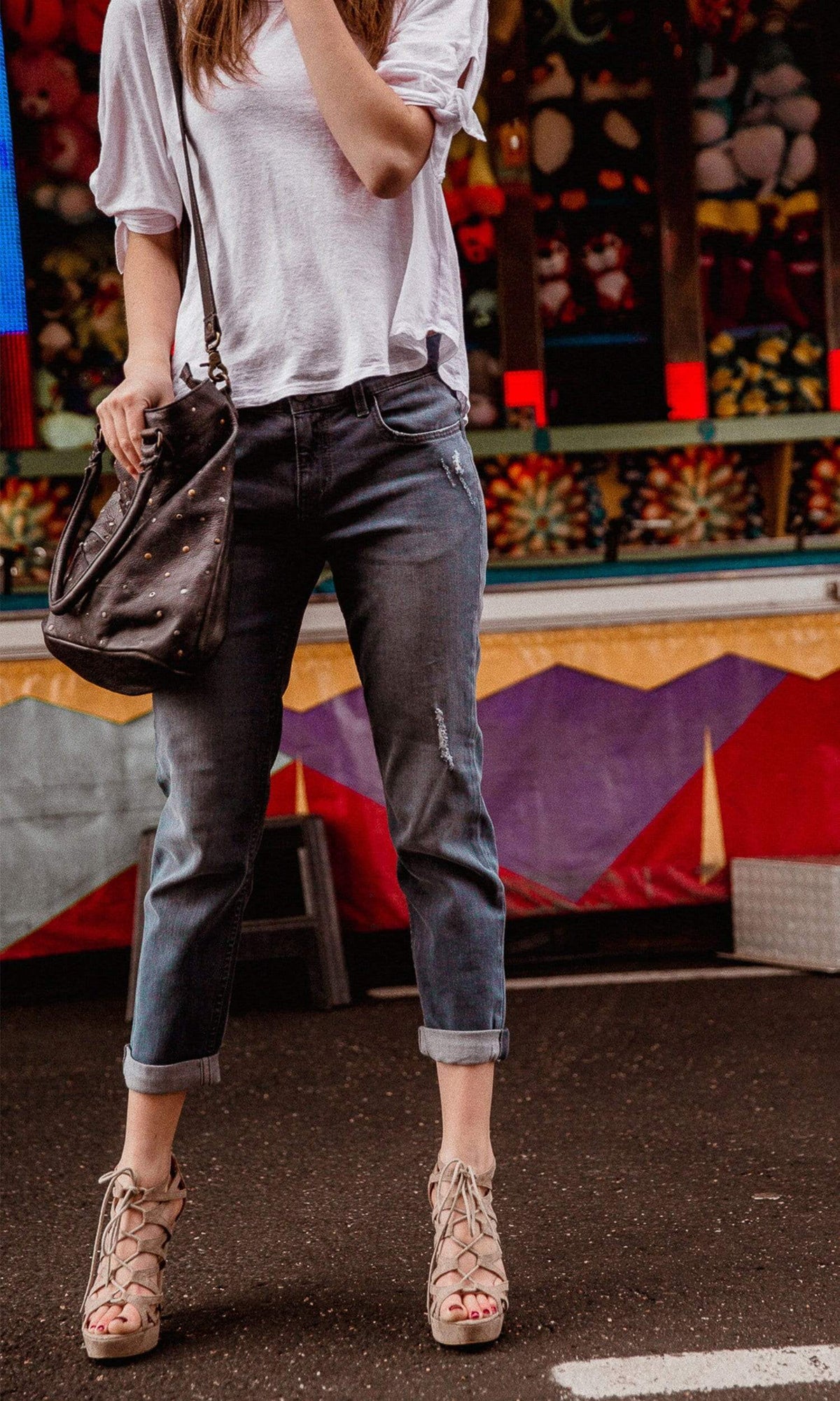 Level 99 Sienna Tomboy Denim - Blue Jay