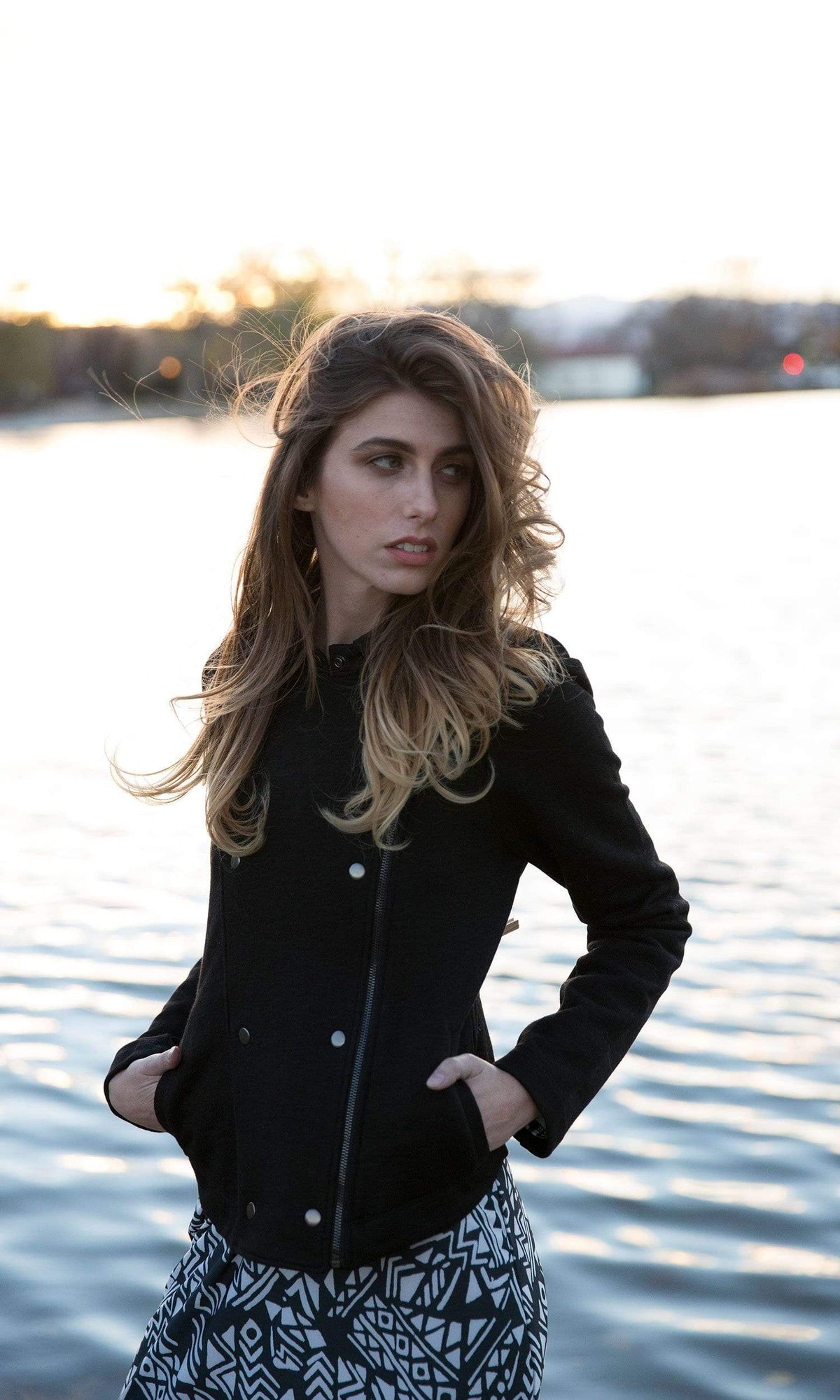 Velvet by Graham &amp; Spencer Manthis French Terry Moto Jacket