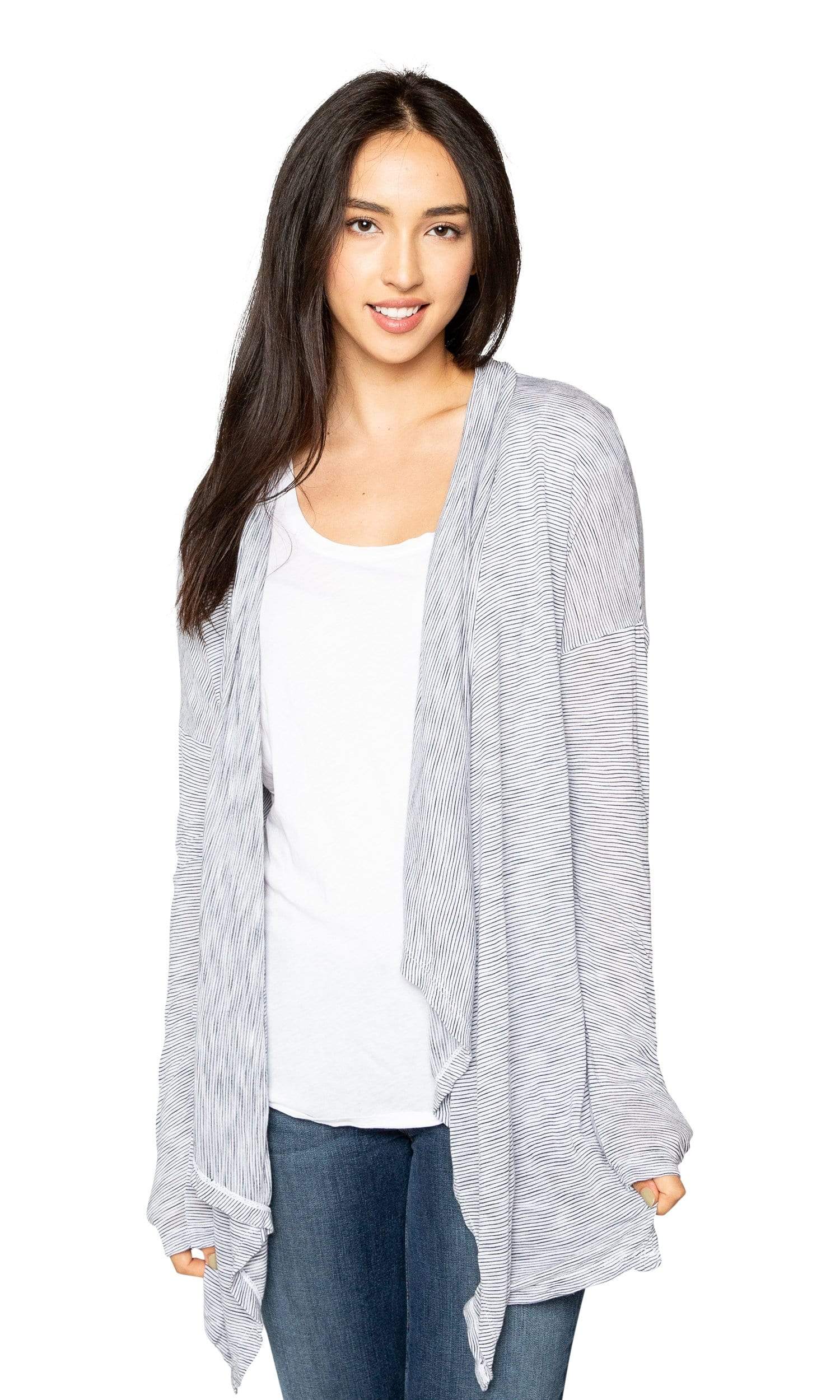 Velvet by Graham & Spencer Dana Open Front Drape Cardigan