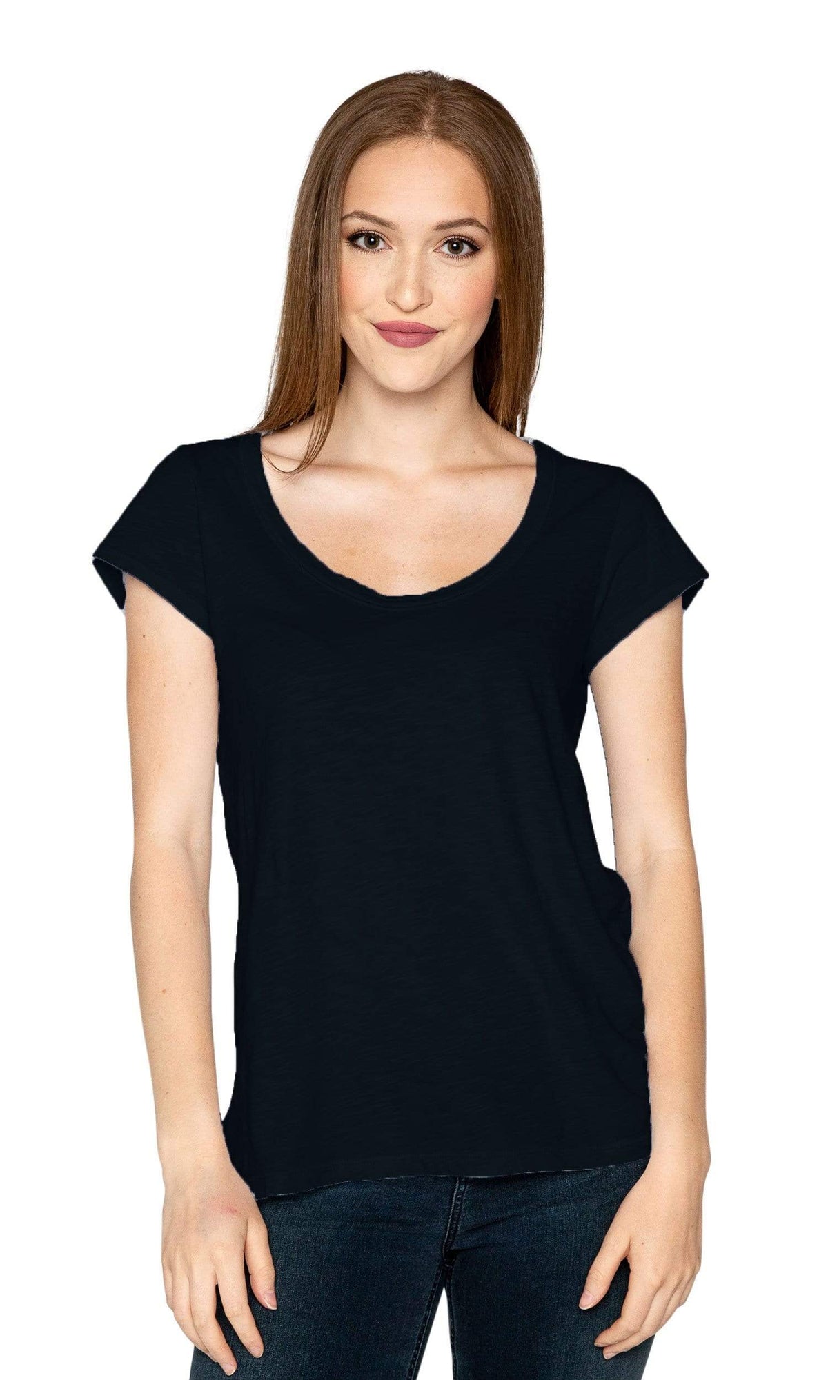 Velvet by Graham &amp; Spencer Kira Original Slub Scoop Neck Tee