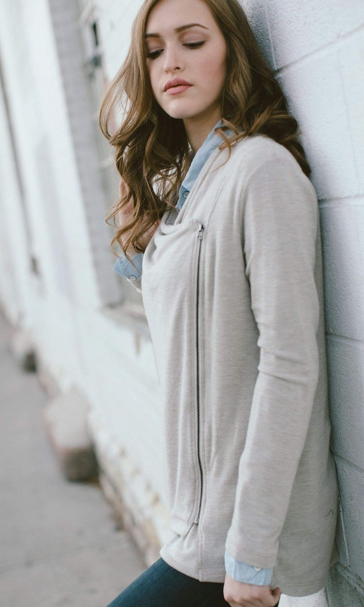 Velvet by Graham &amp; Spencer Jesseray Cozy Jersey Zip-Up Cardigan