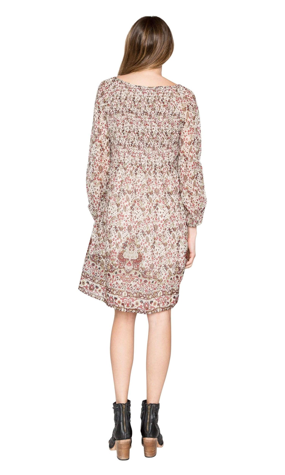 Velvet by Graham &amp; Spencer Ariana Printed Smocked Dress