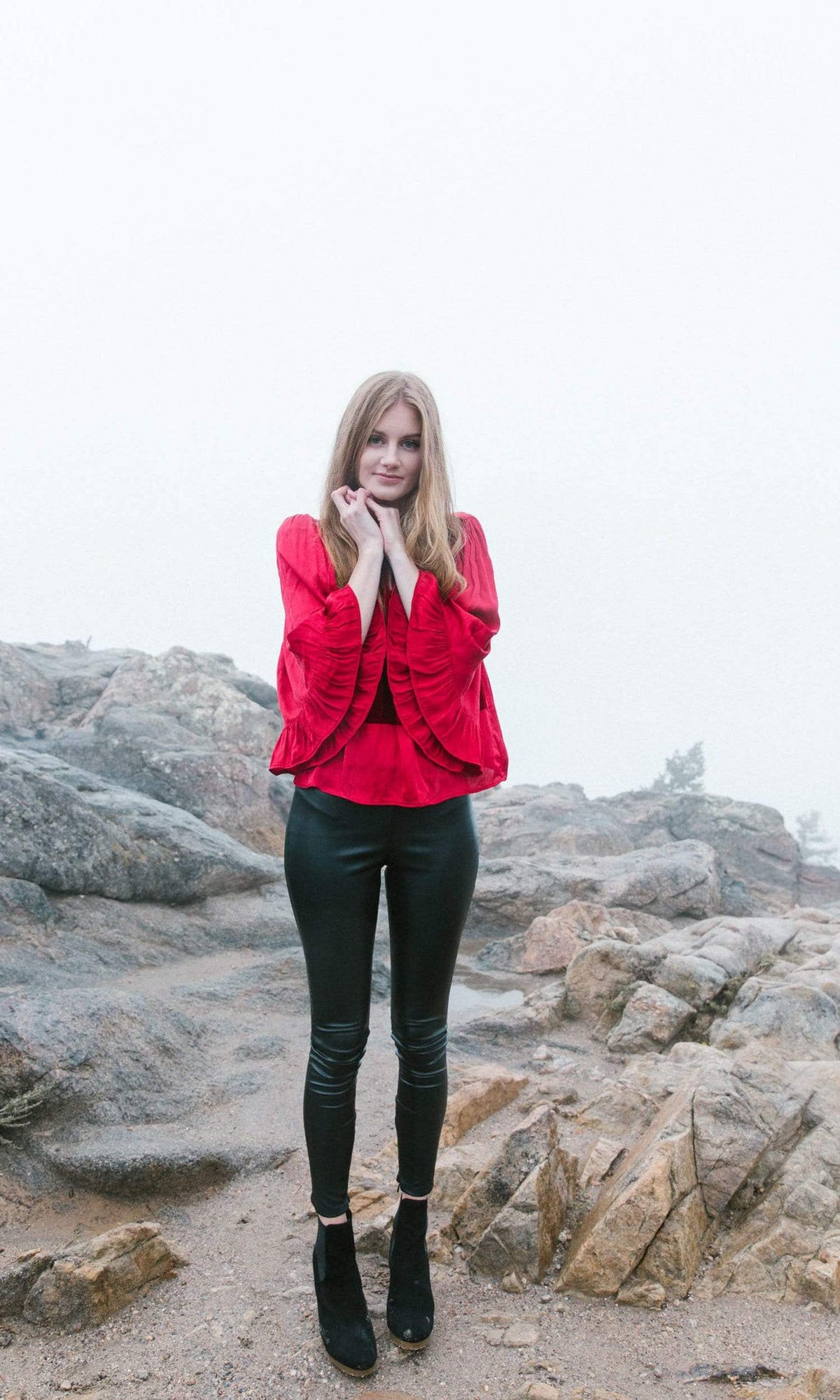 Velvet by Graham &amp; Spencer Galila Velvet Satin Peasant Top