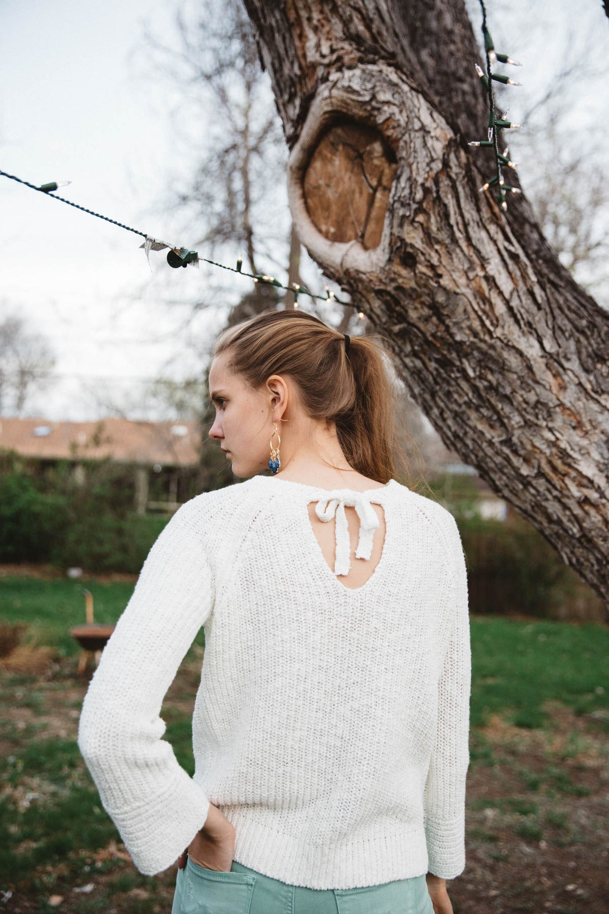 Velvet by Graham &amp; Spencer Chriselle Cotton Linen Sweater