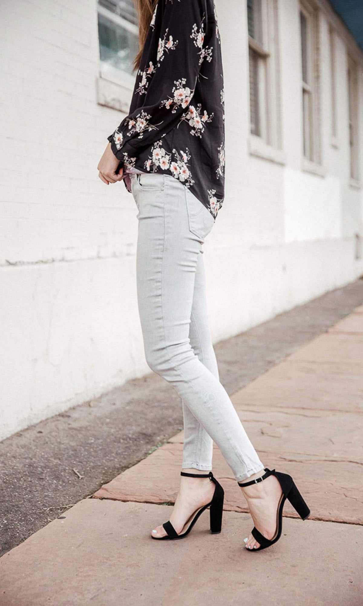 Level 99 Janice Mid Rise Skinny Denim - Rocky