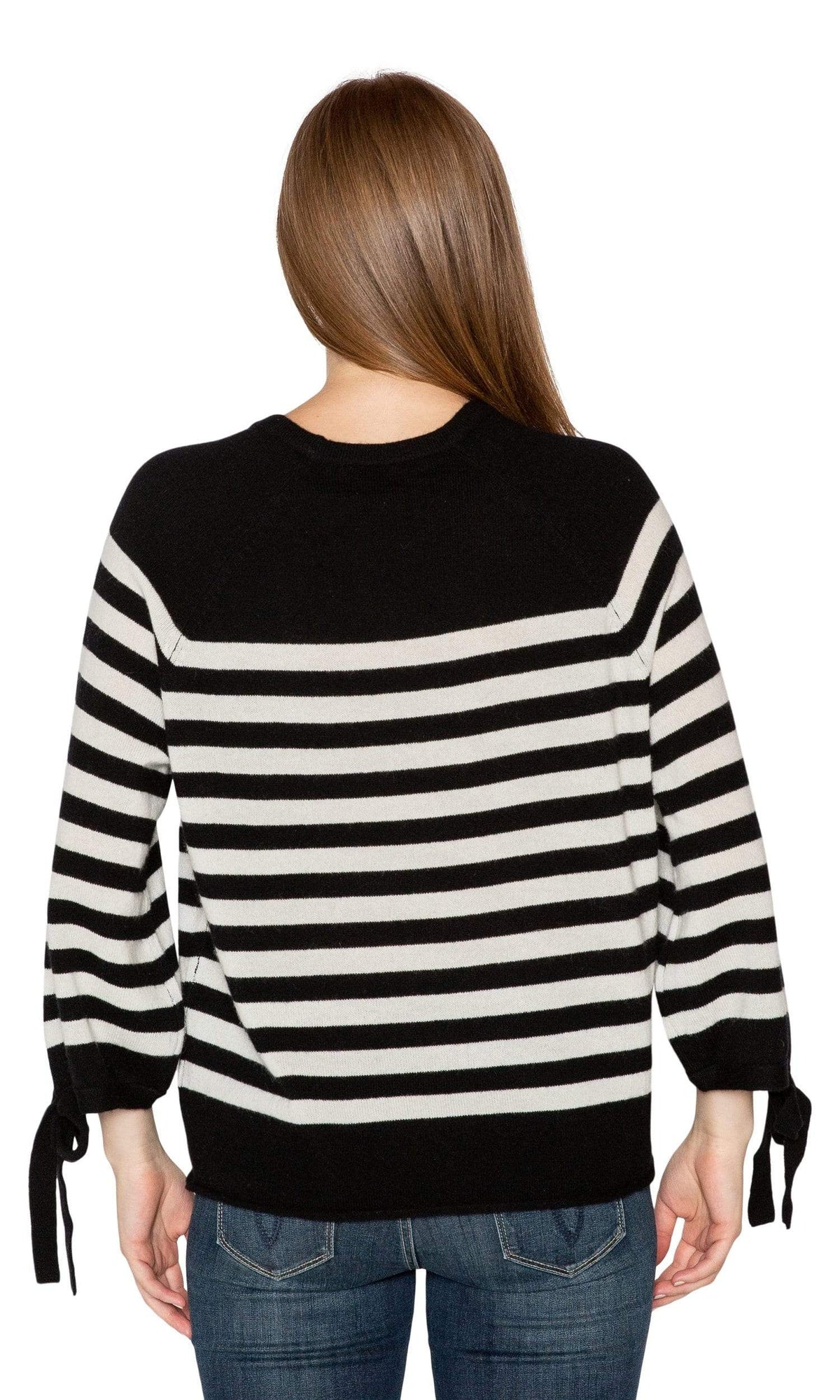 Velvet by Graham &amp; Spencer Cacey Stripe Cashmere Sweater