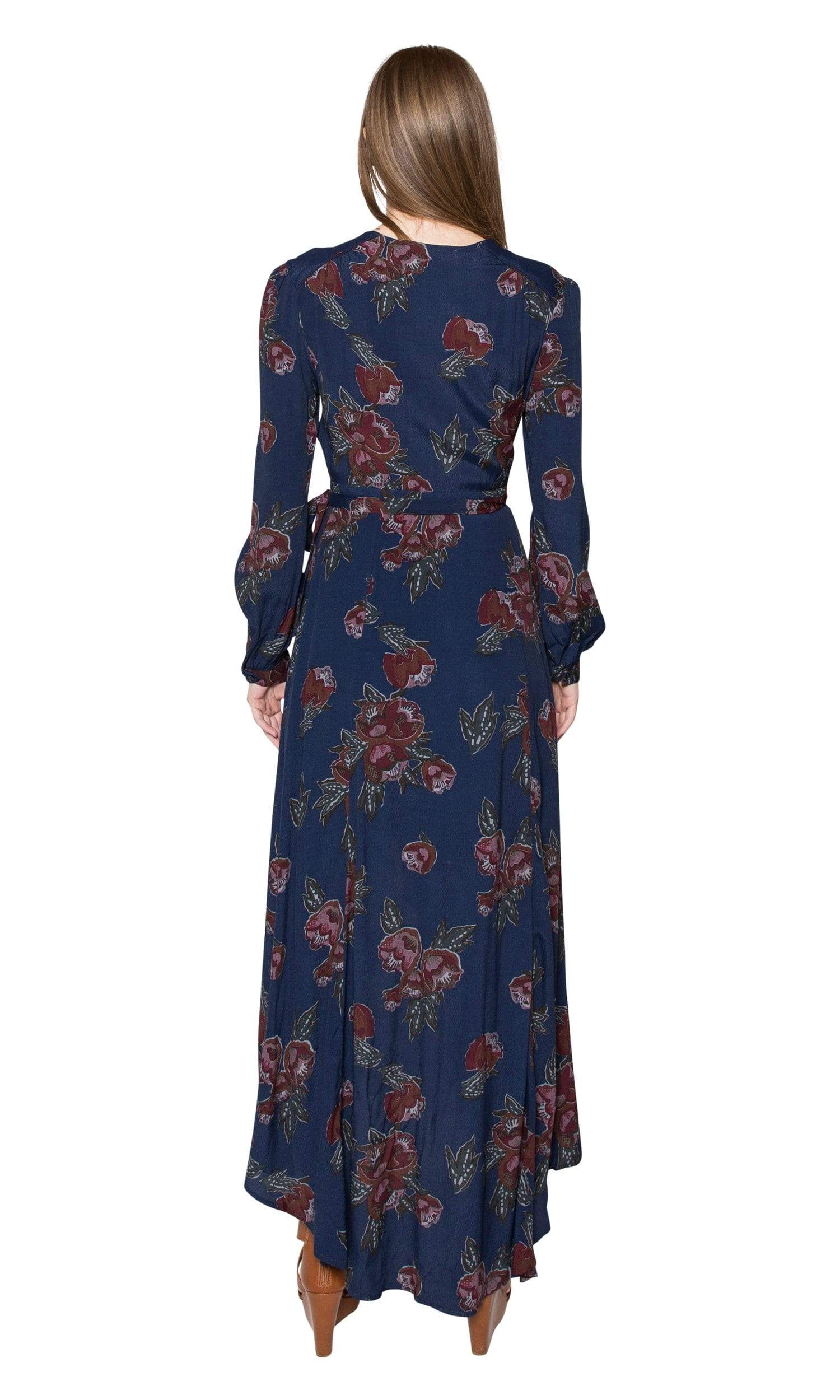 ASTR Isabel Floral Dress available in blue floral pattern. 100% Rayon - Vintage Fringe ASTR Isabel Floral Dress available in blue floral pattern. 100% Rayon - Vintage Fringe