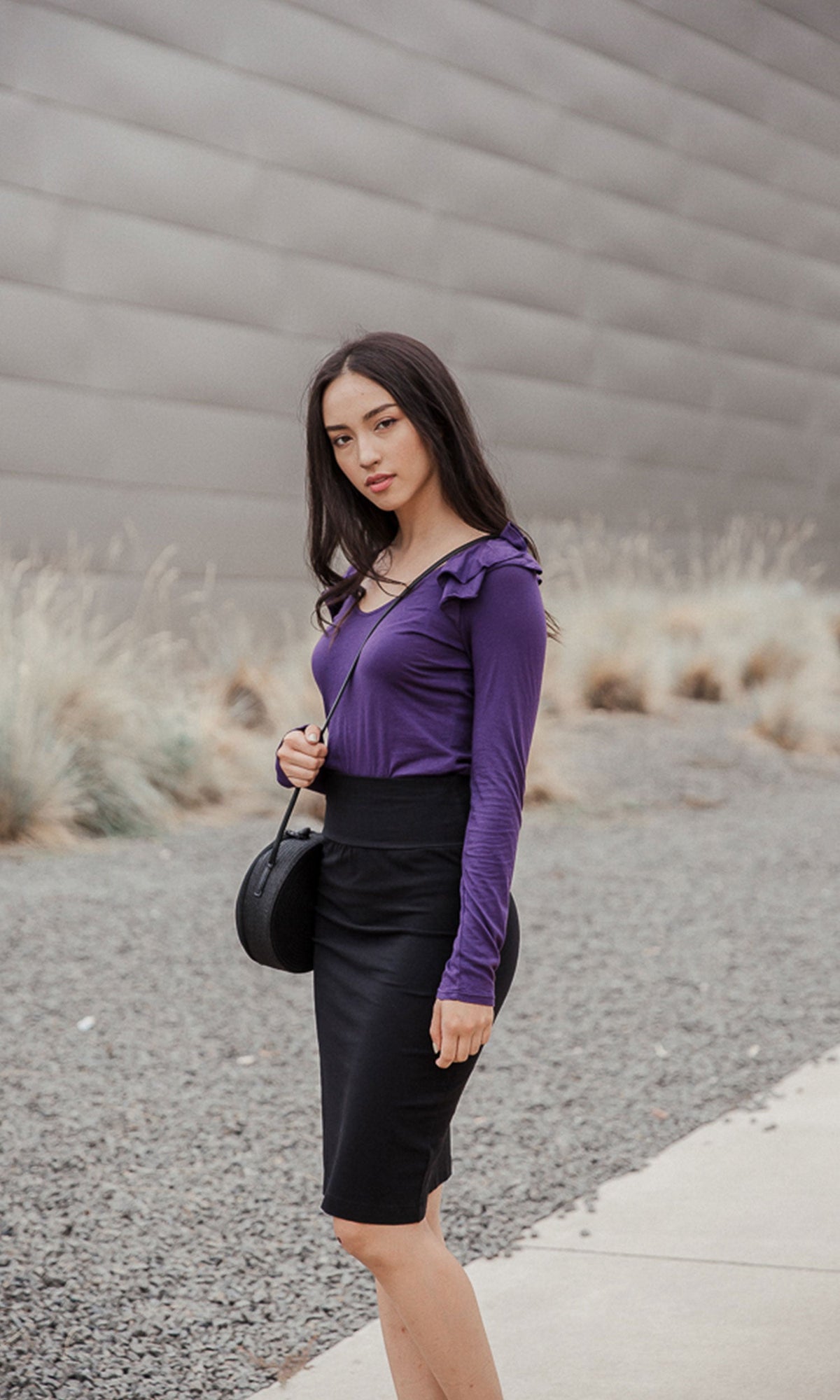 Velvet by Graham &amp; Spencer Yancy03 Ruffle Shoulder Top