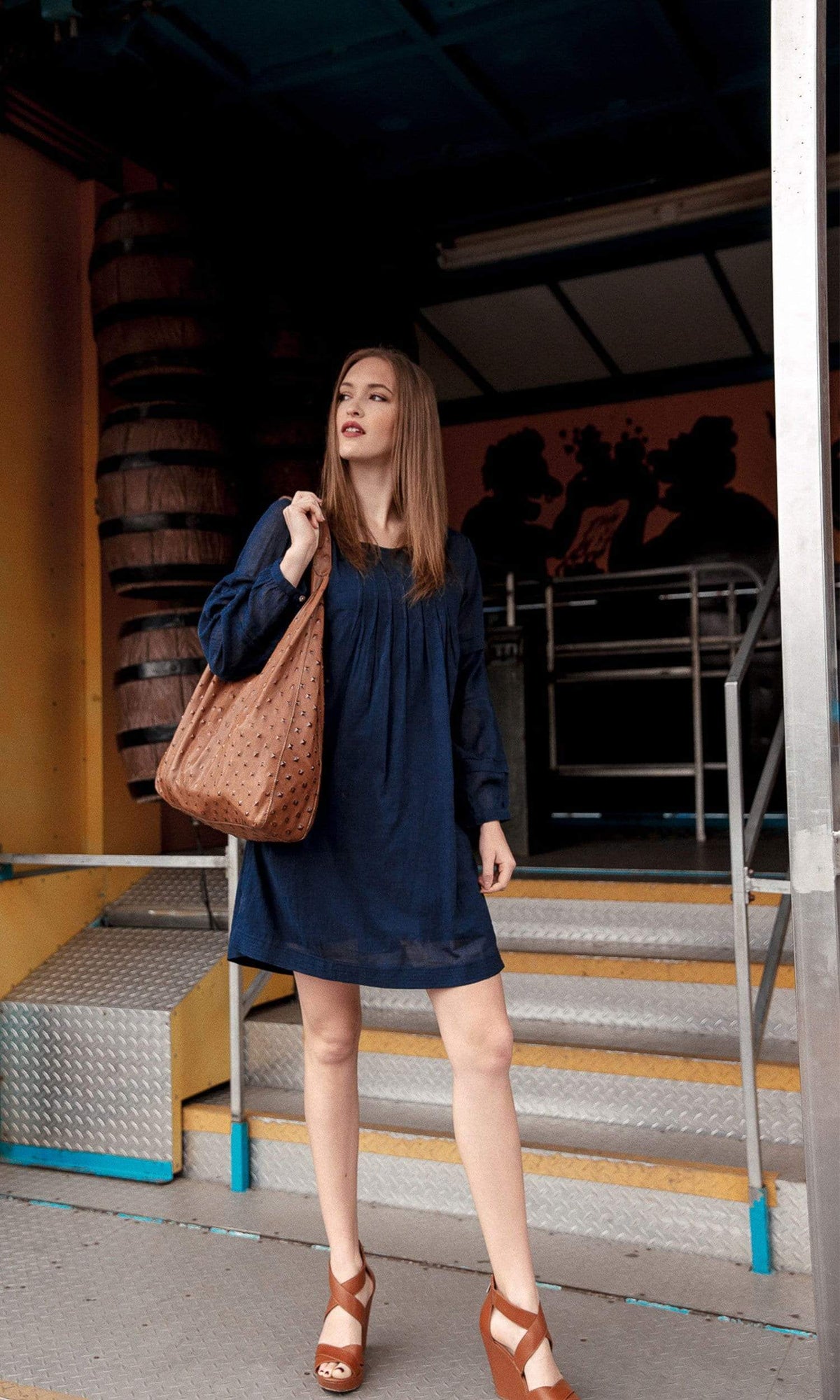 Velvet by Graham &amp; Spencer Coel Cotton Voile Pintuck Dress