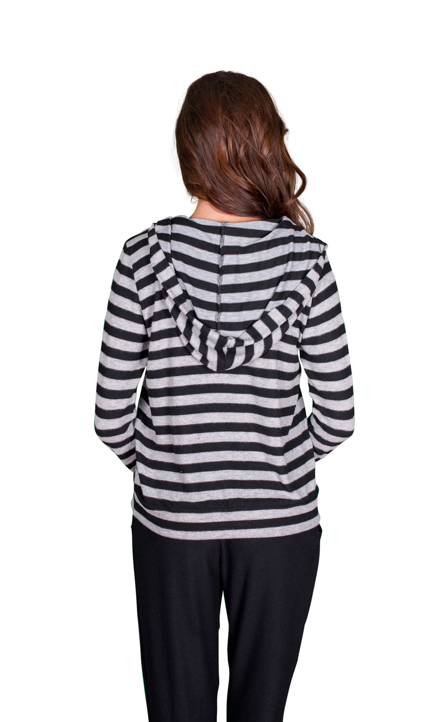 Velvet by Graham & Spencer Wynette Cozy Jersey Striped Hoodie