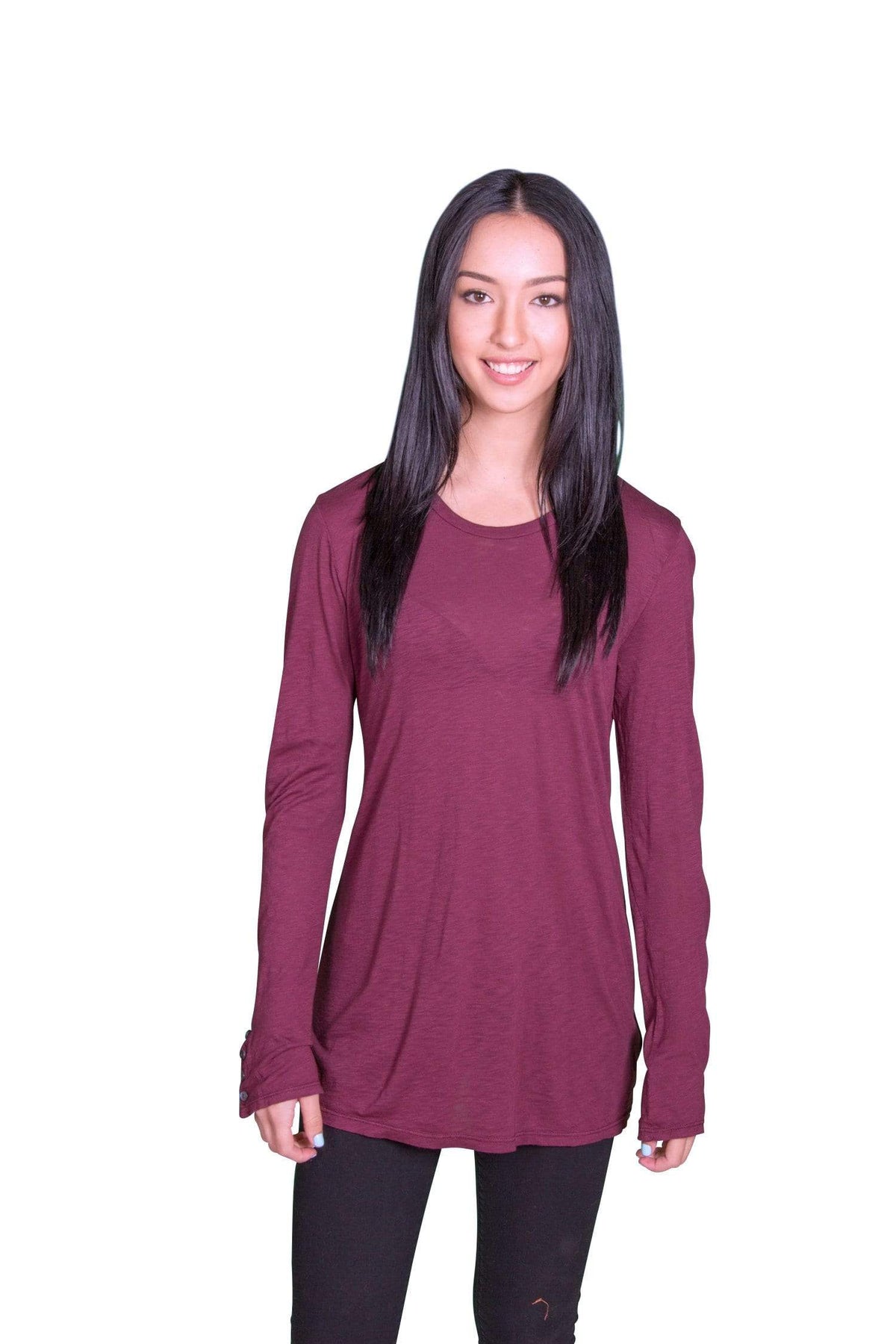 Velvet by Graham &amp; Spencer Suella Luxe Slub Button Cuff Top