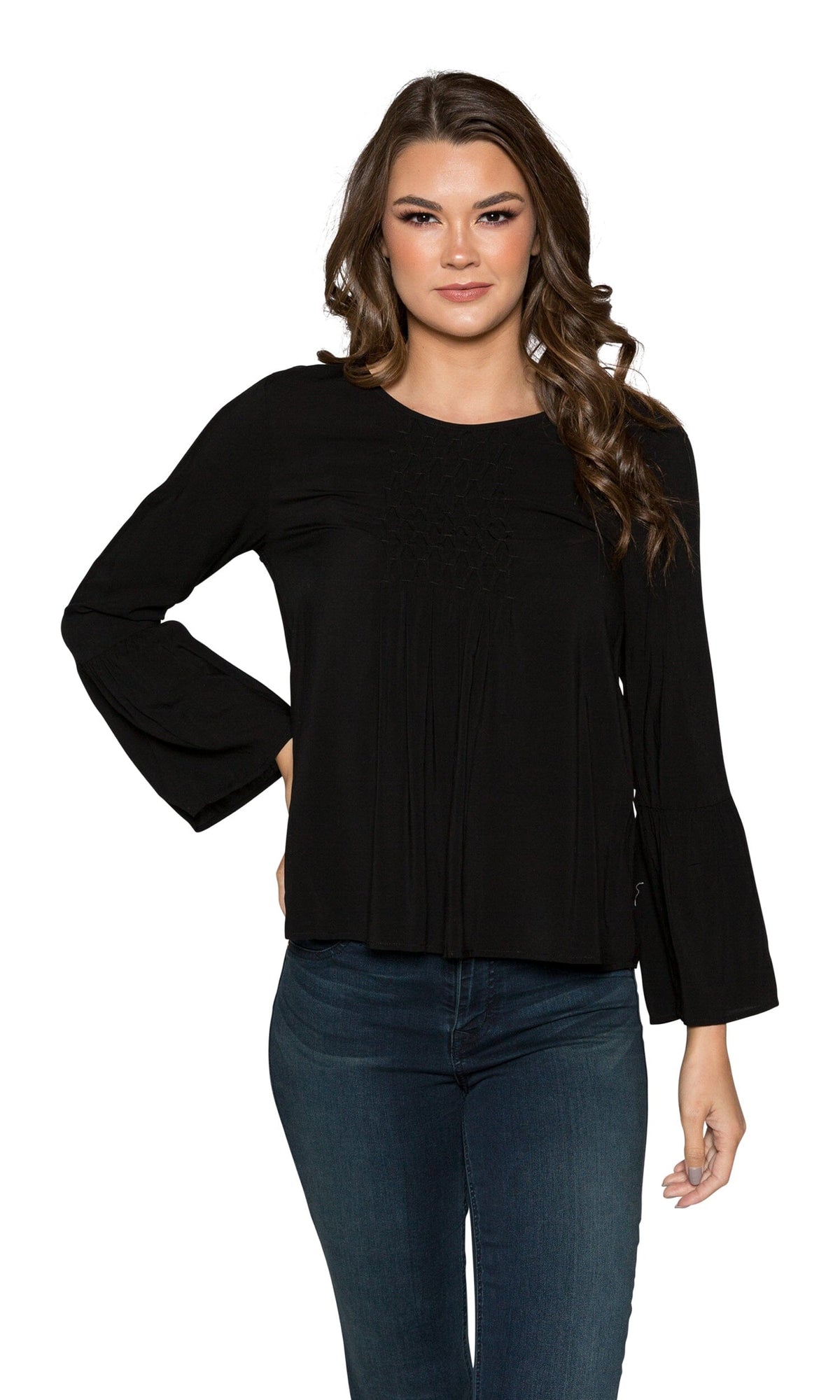 Velvet by Graham &amp; Spencer Rhea Bell Sleeve Challis Top