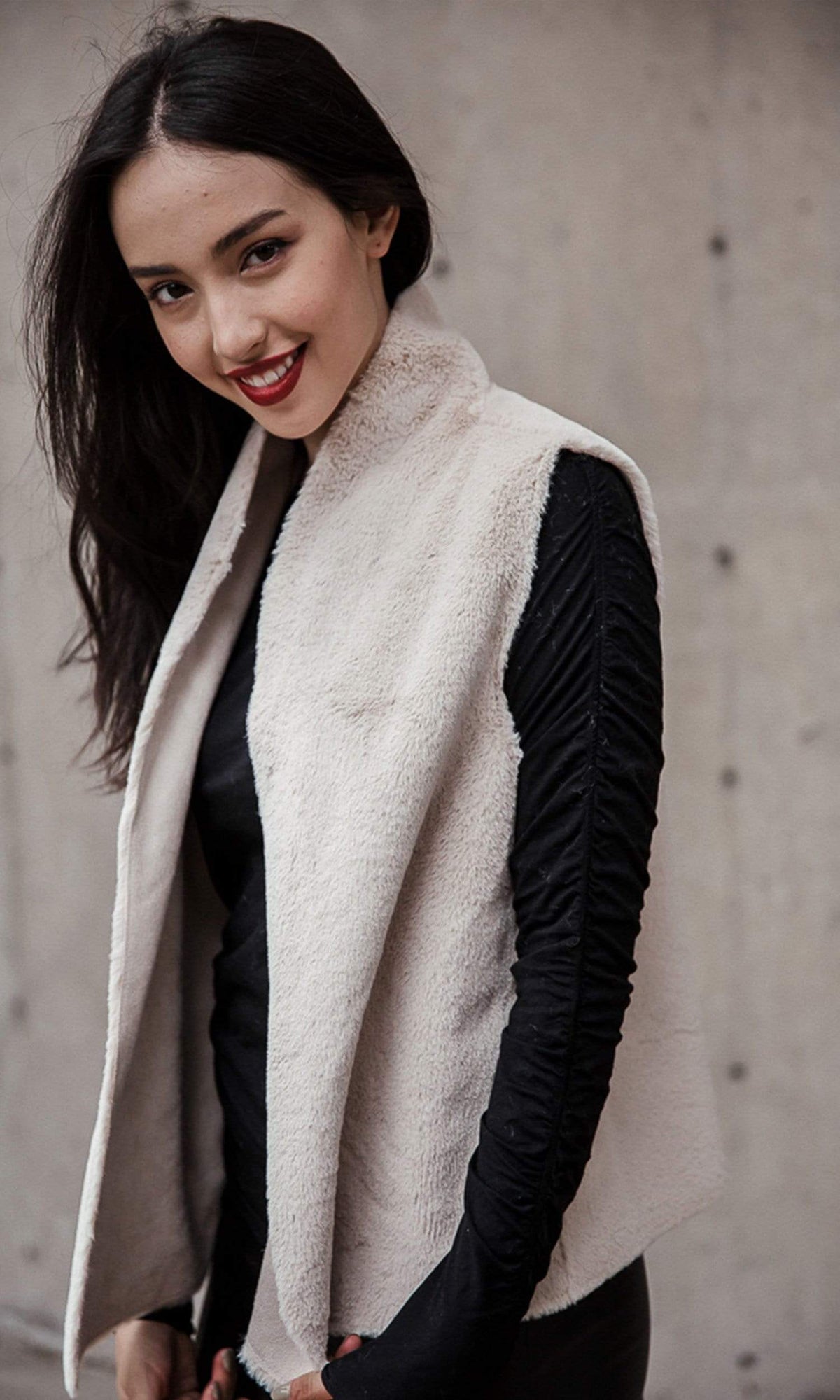 Velvet by Graham &amp; Spencer Yvette Lux Faux Fur Vest