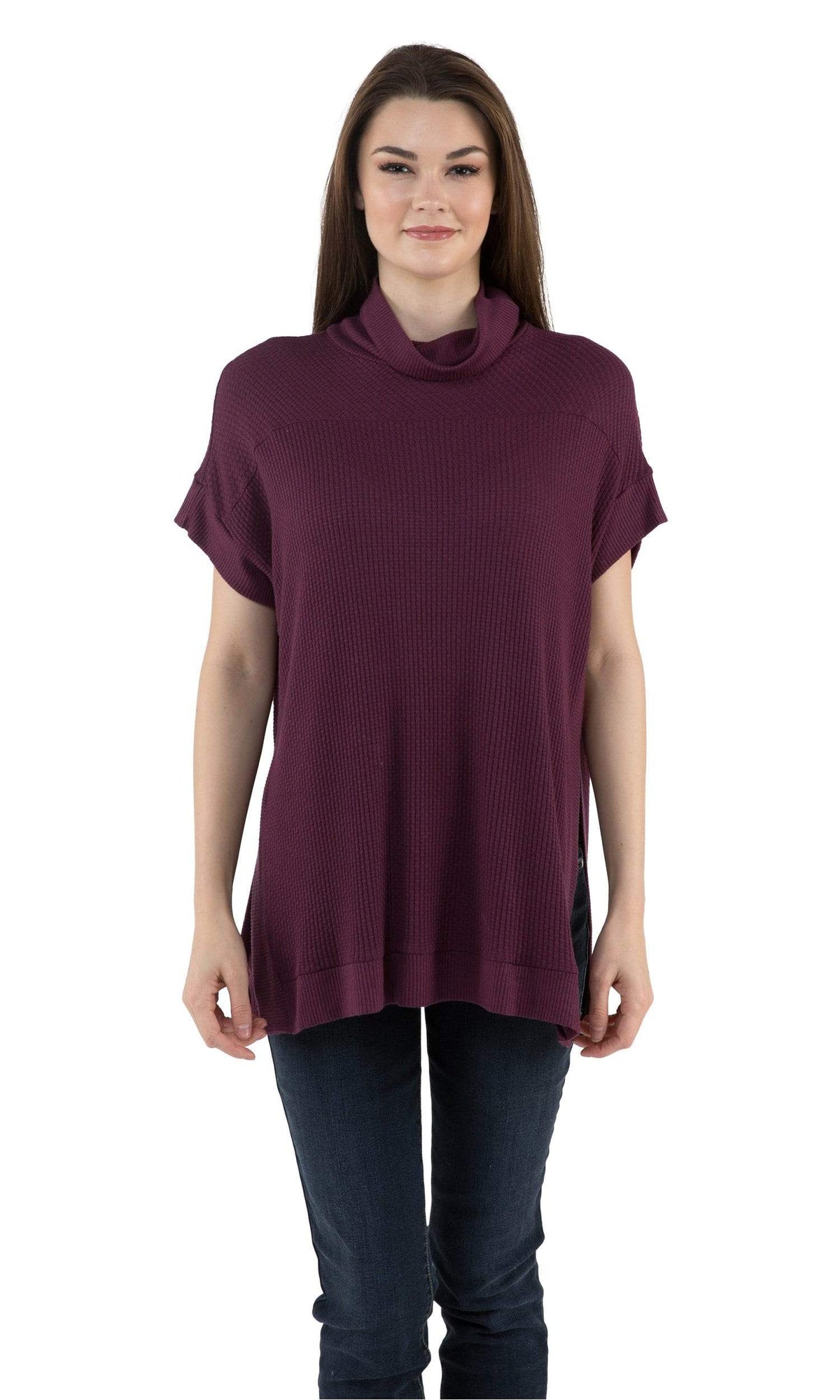 Velvet by Graham &amp; Spencer Josephine Thermal Knit Turtleneck Top