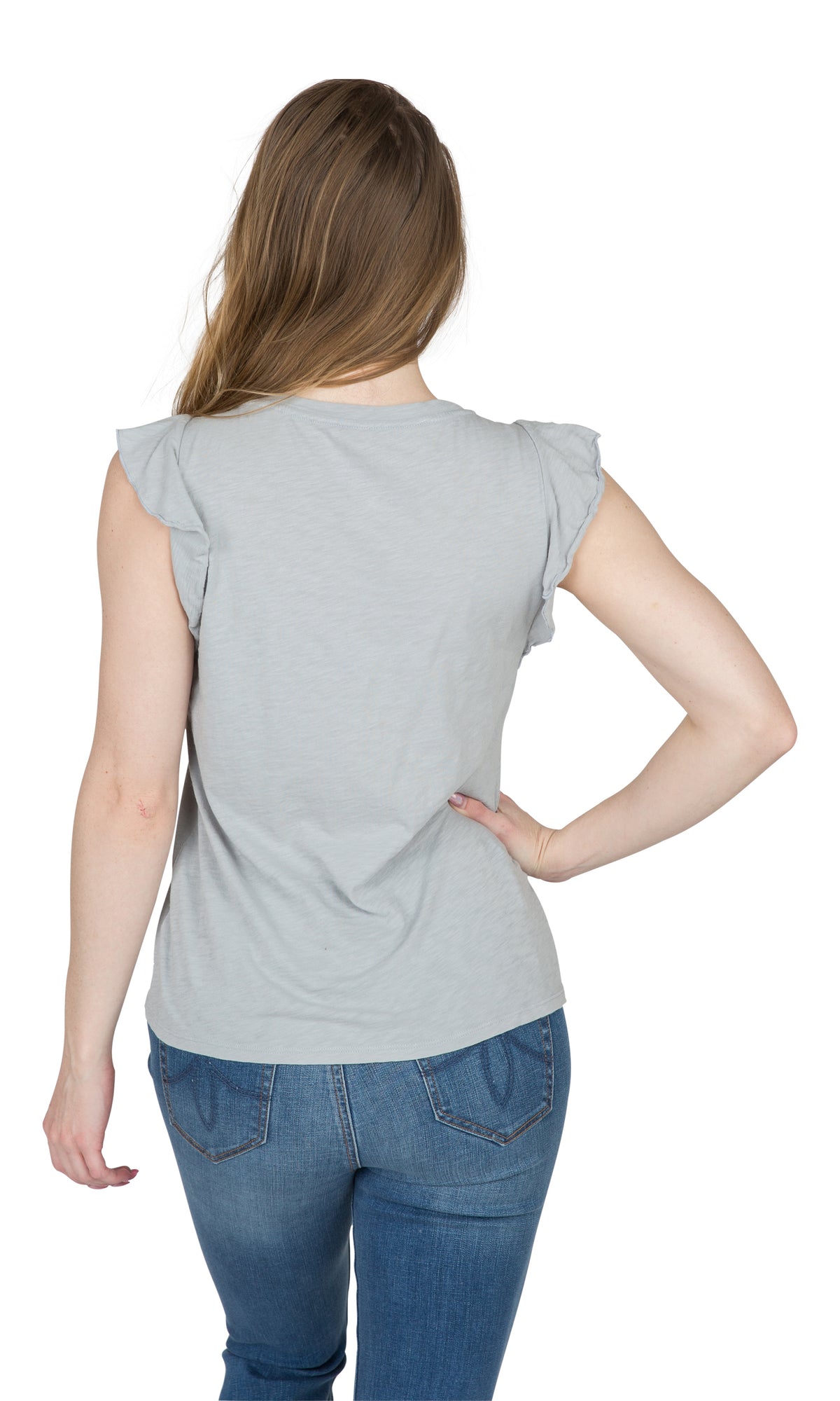 Velvet by Graham &amp; Spencer Marylou Cotton Flutter Sleeve Tee