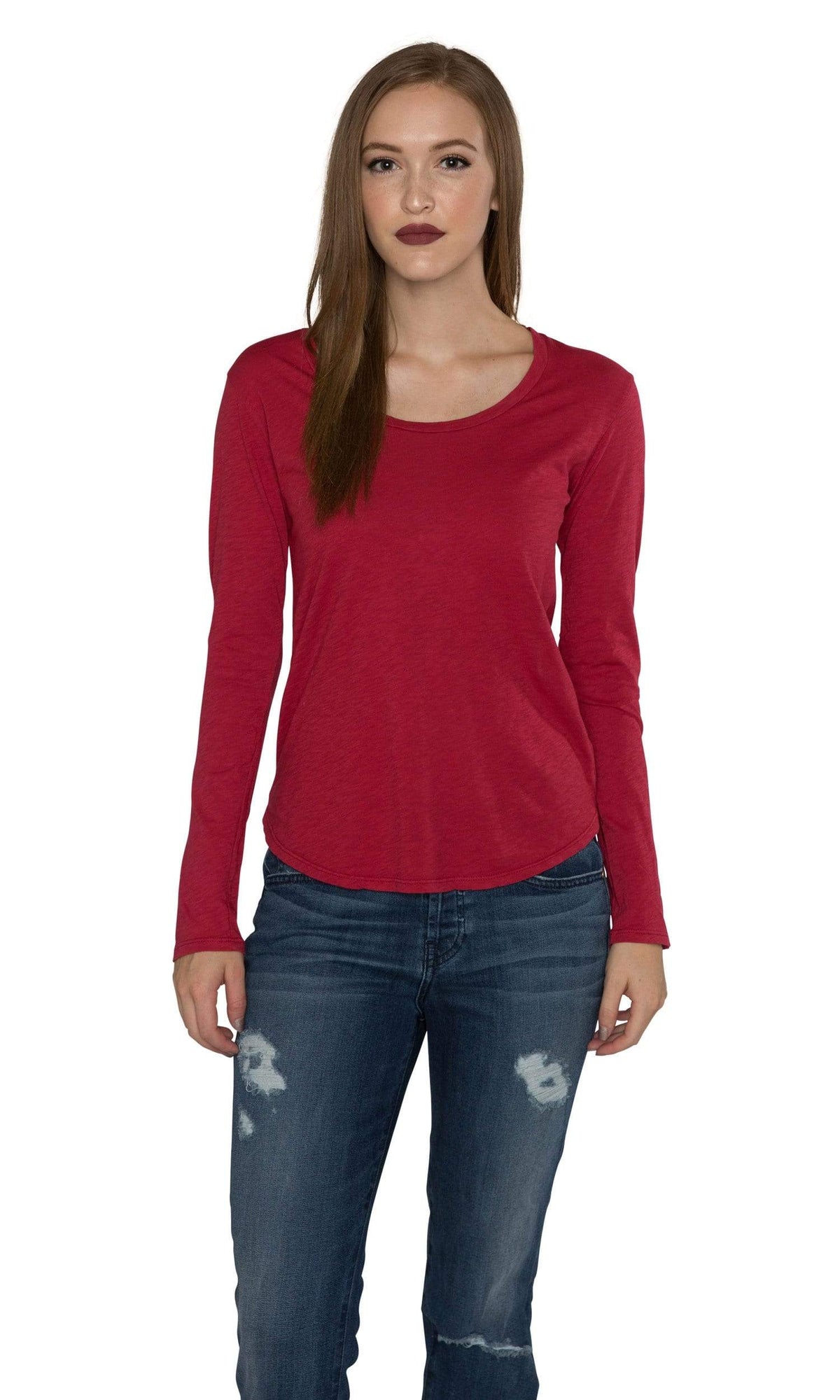 Velvet by Graham &amp; Spencer Adiel Cotton Slub Scoop Neck Top