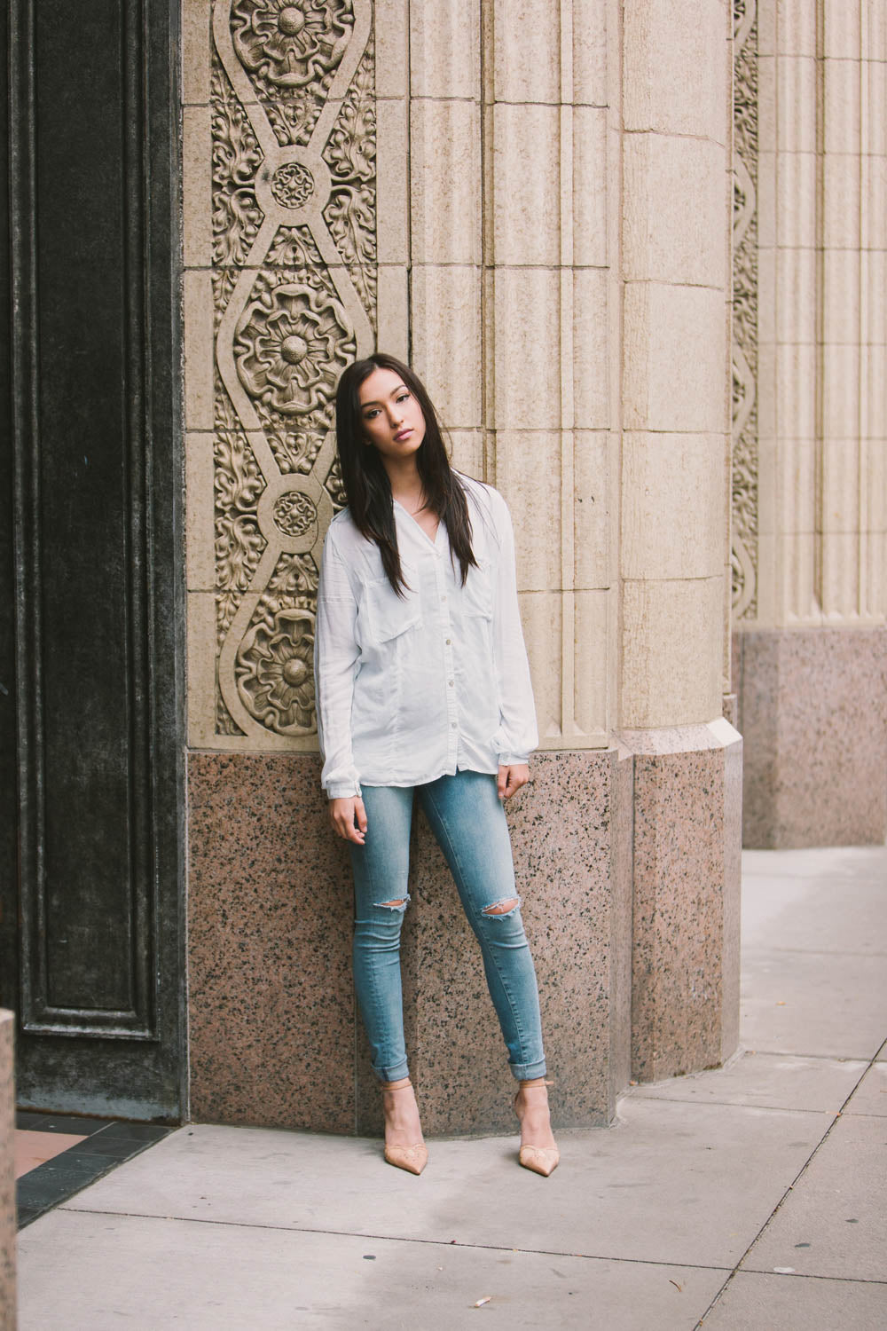 Velvet by Graham &amp; Spencer Arianne Rayon Button Up Blouse