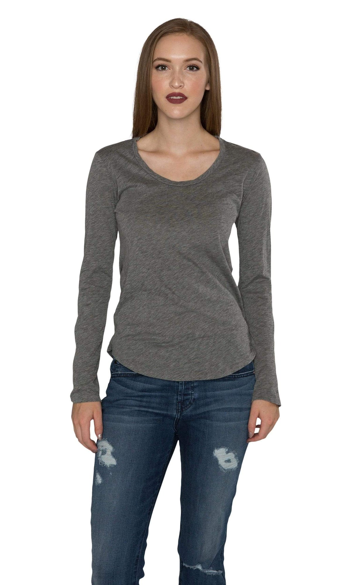 Velvet by Graham &amp; Spencer Adiel Cotton Slub Scoop Neck Top