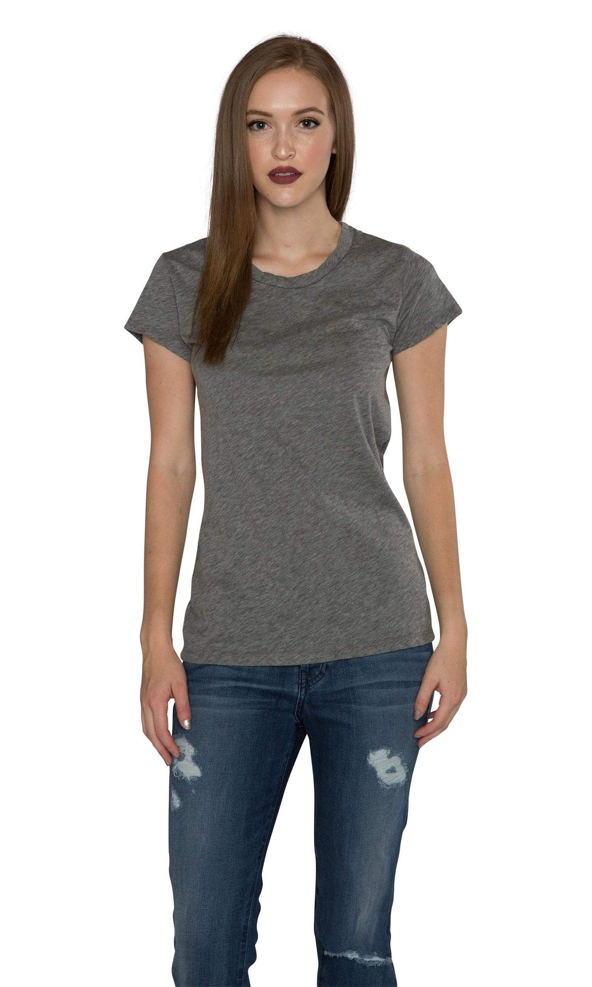 Velvet by Graham &amp; Spencer Odelia03 Cotton Slub Crewneck Tee