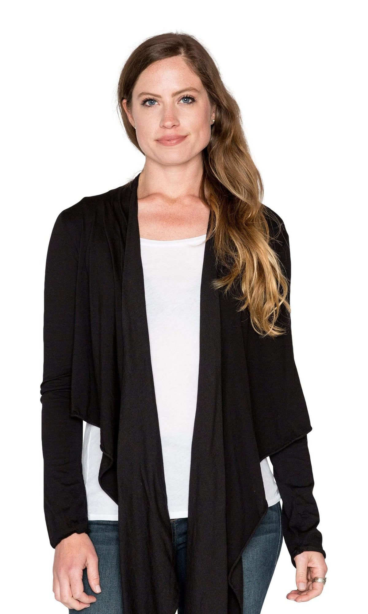 Velvet by Graham &amp; Spencer Pavla Gauzy Whisper Raw Edge Cardigan
