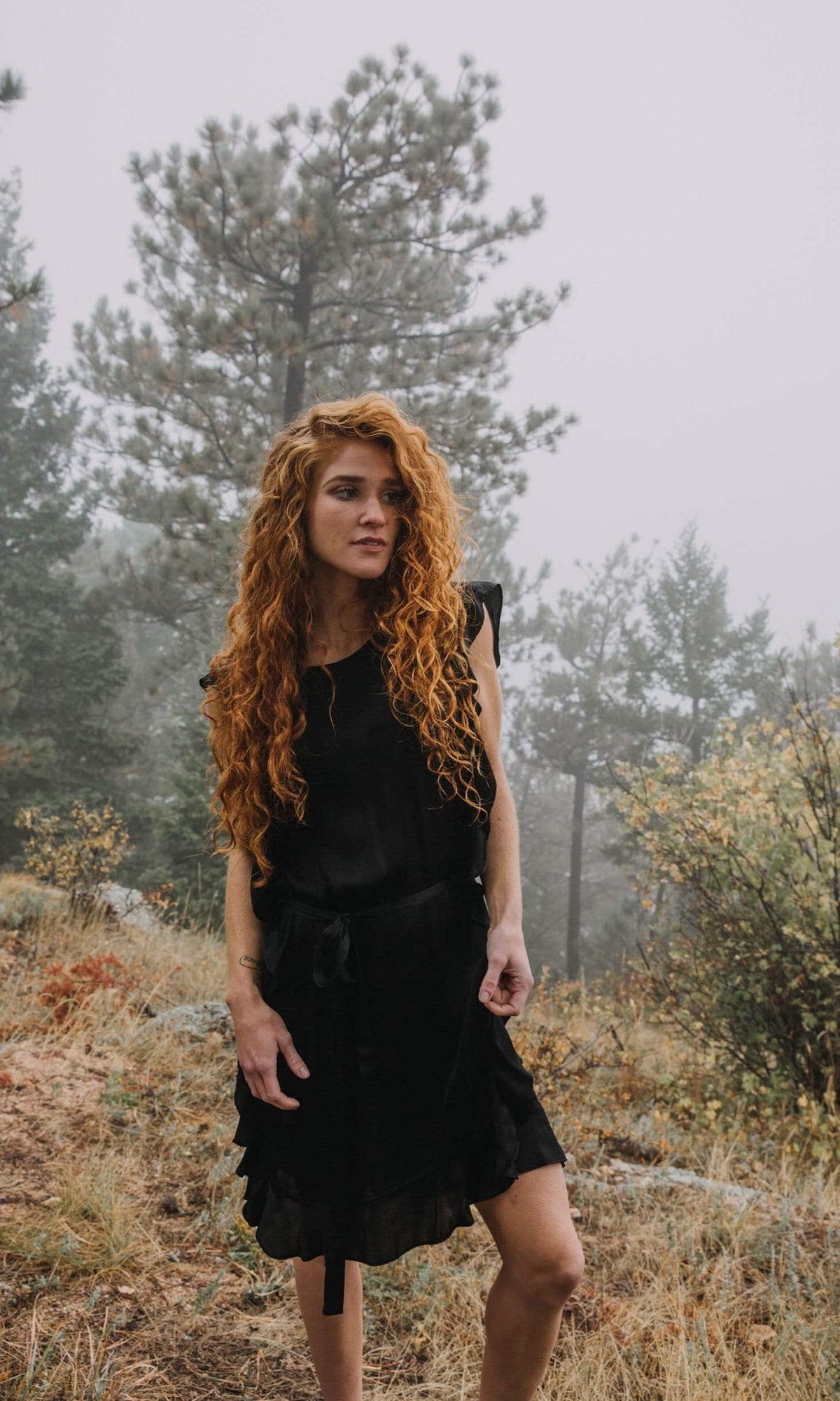 Velvet by Graham &amp; Spencer Tenley Satin Viscose Ruffle Dress