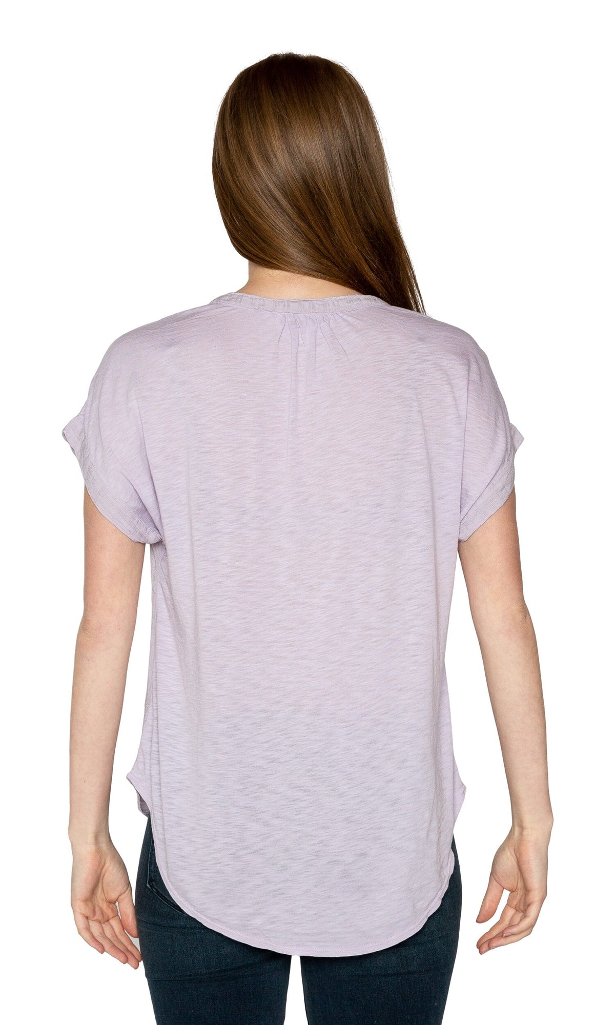 Velvet by Graham &amp; Spencer Capria Windowpane Challis Short Sleeve Top