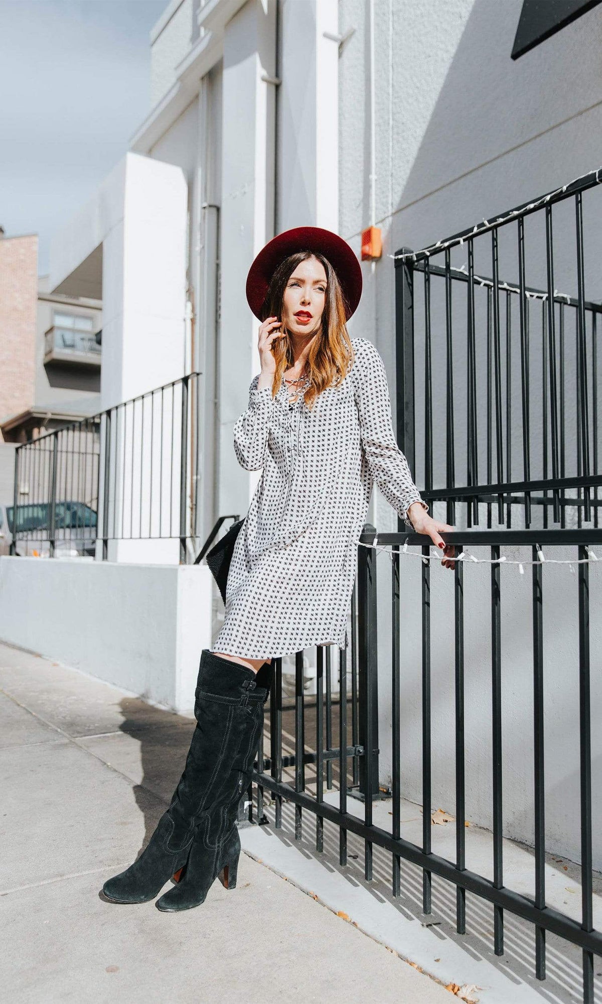 Velvet by Graham &amp; Spencer Zoey Lace Up Dress