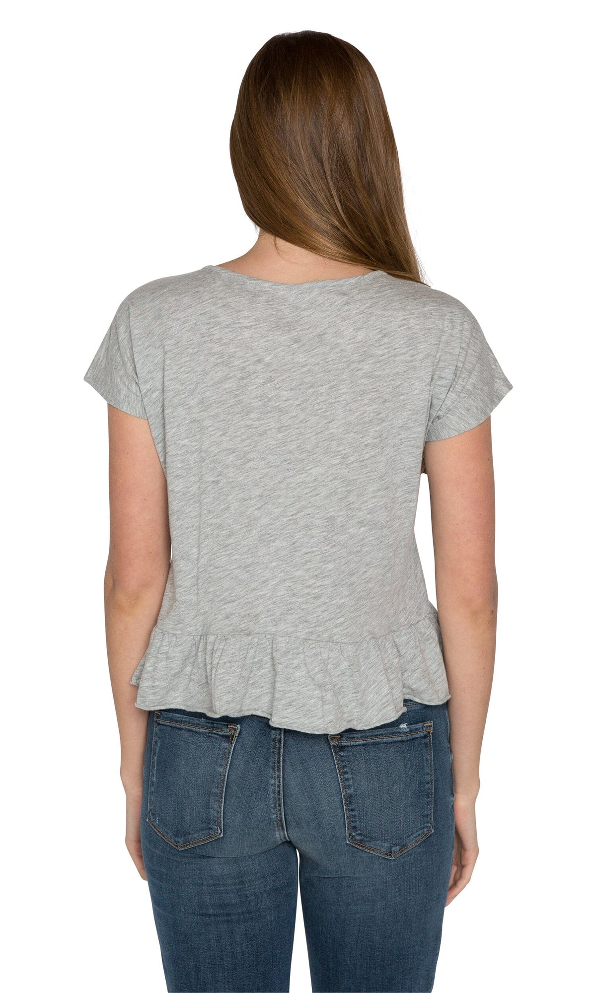 Velvet by Graham &amp; Spencer Pamina Cotton Slub Ruffle Tee