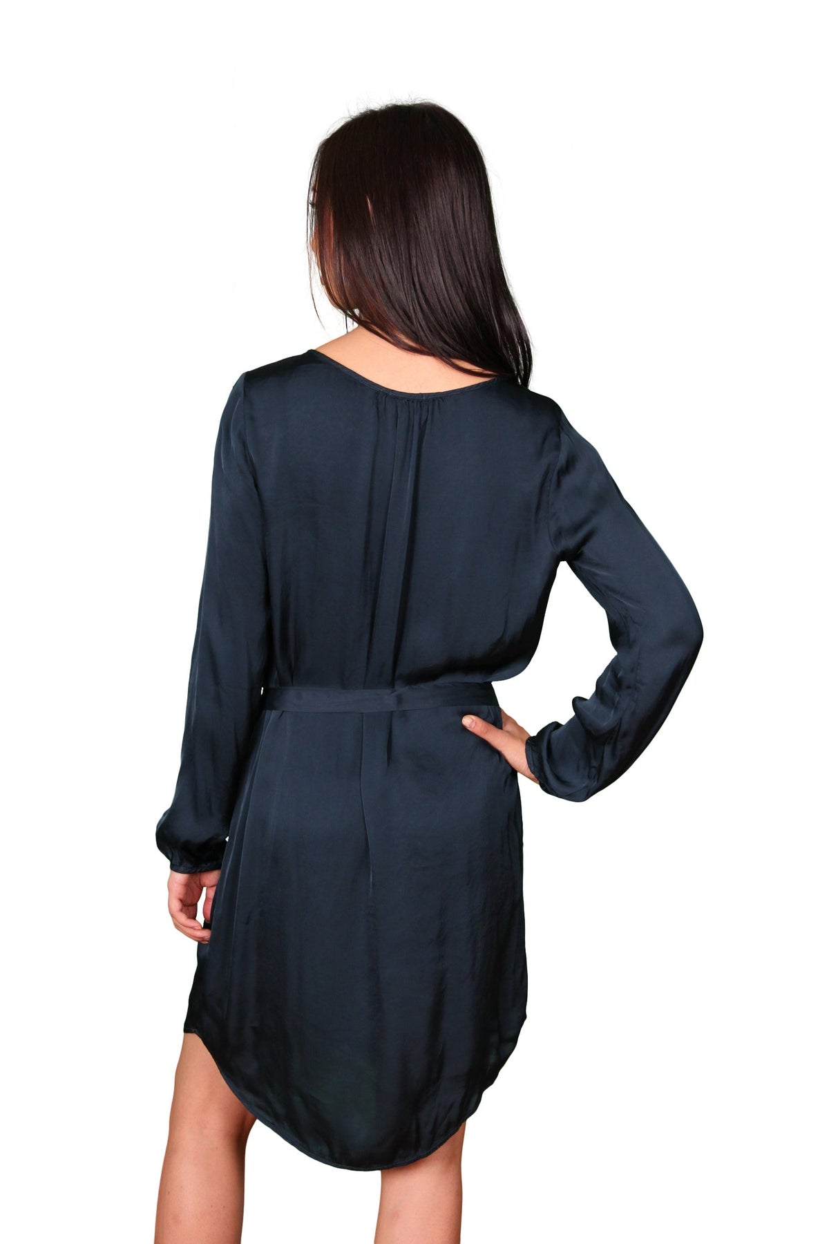 Velvet by Graham &amp; Spencer Amorita Satin V Neck Dress