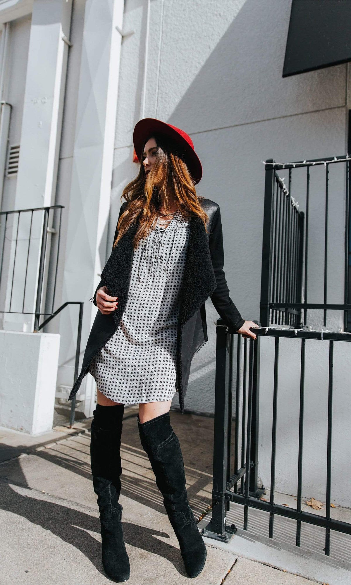 Velvet by Graham &amp; Spencer Zoey Lace Up Dress