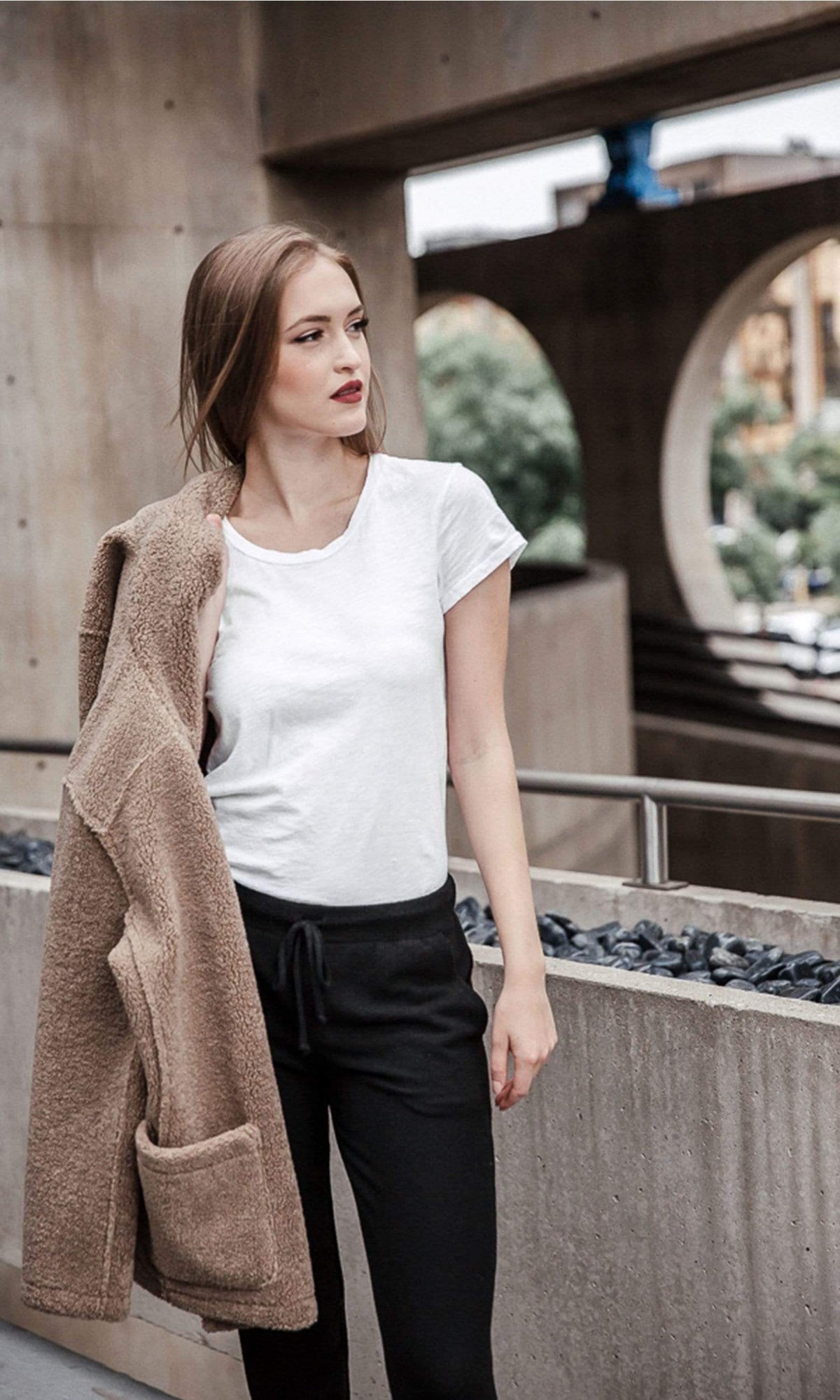 Velvet by Graham &amp; Spencer Odelia03 Cotton Slub Crewneck Tee