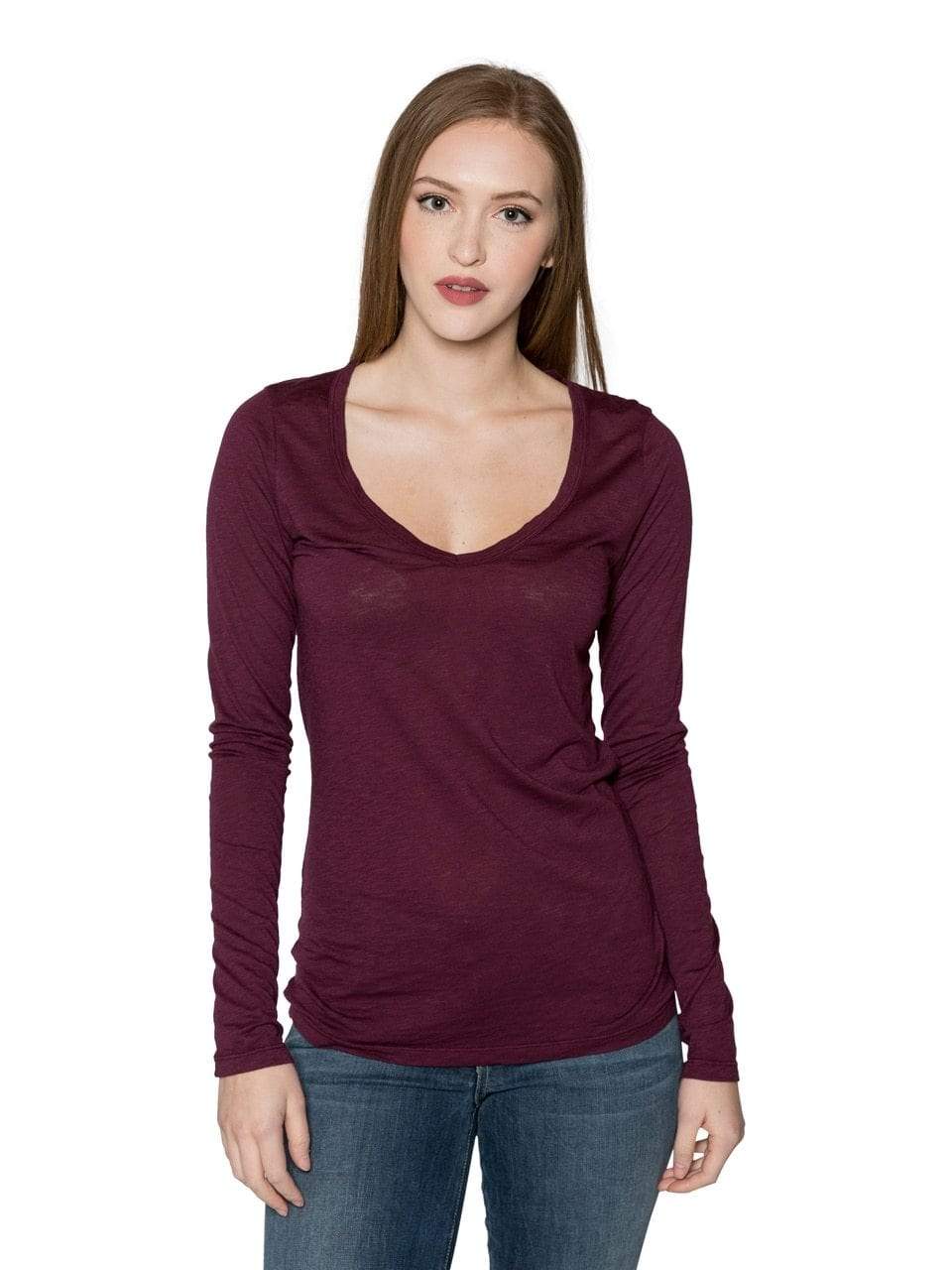 Velvet by Graham &amp; Spencer Atlanta Lux Slub V Neck Top