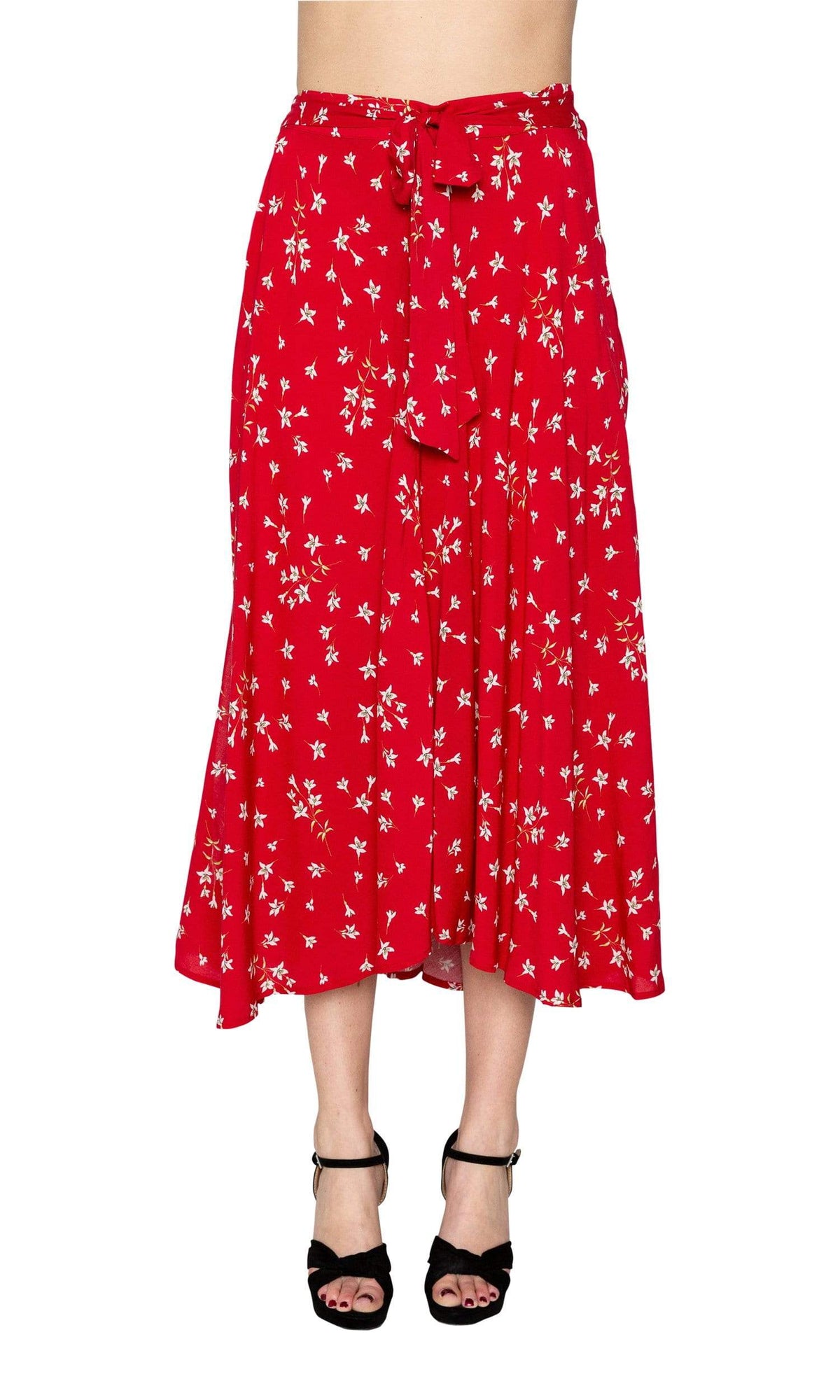 Velvet by Graham &amp; Spencer Swan Spring Floral High/Low Skirt