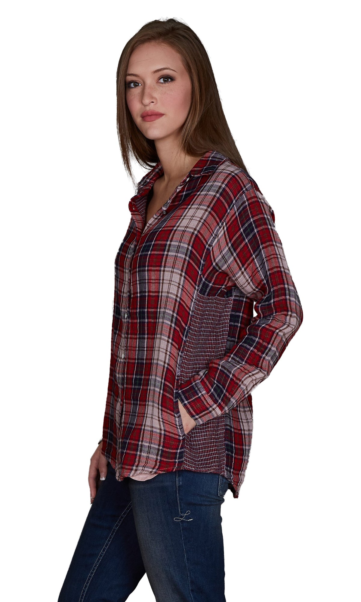 Velvet by Graham &amp; Spencer Yana Long Sleeve Button Up Top