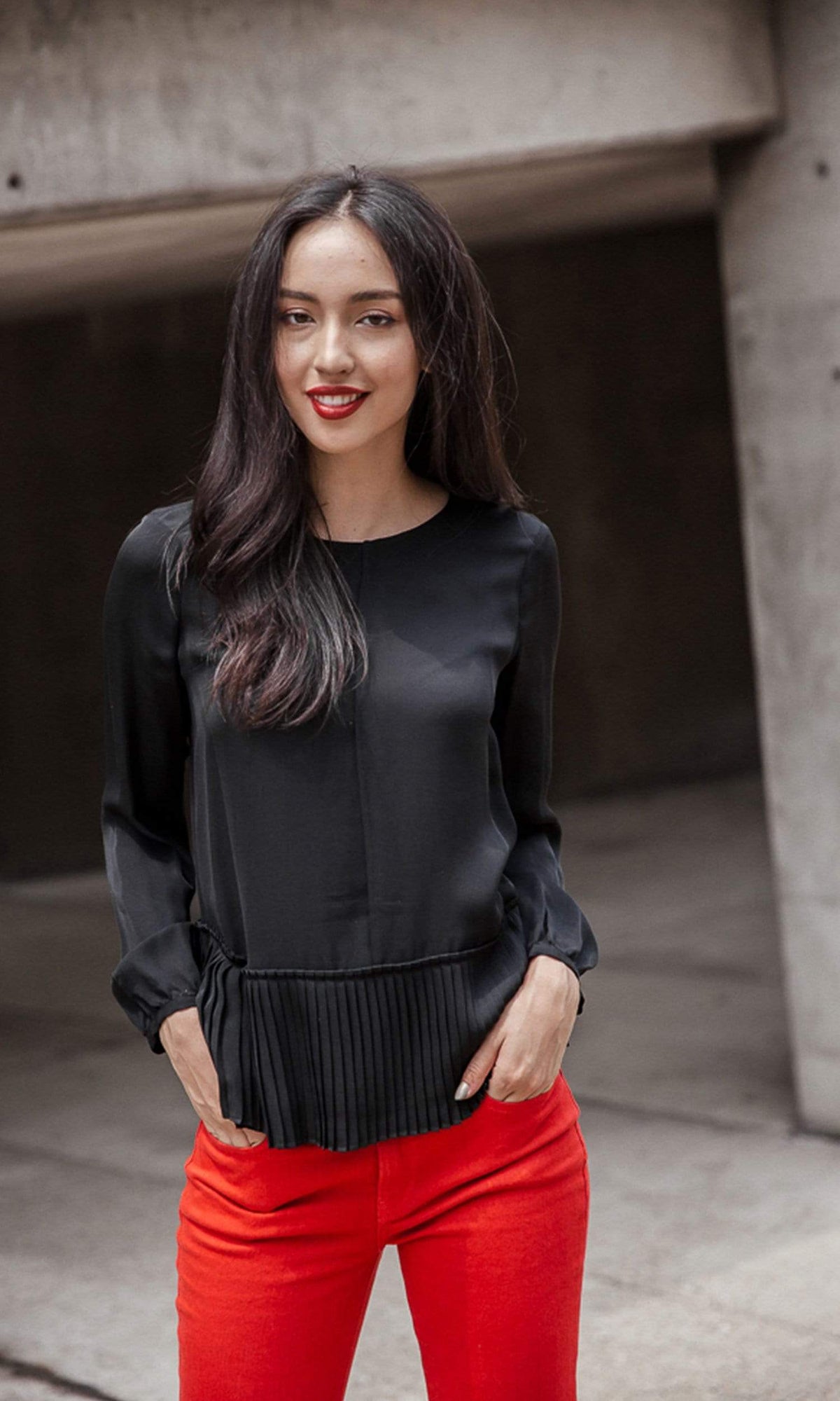 Rebecca Taylor Pleat Top