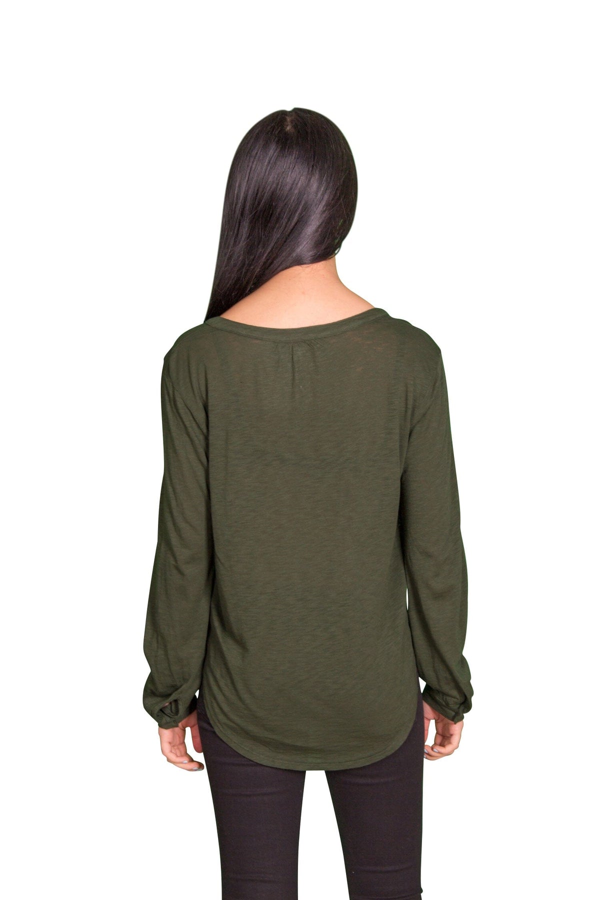 Velvet by Graham &amp; Spencer Chrishelle Luxe Slub Henley Top