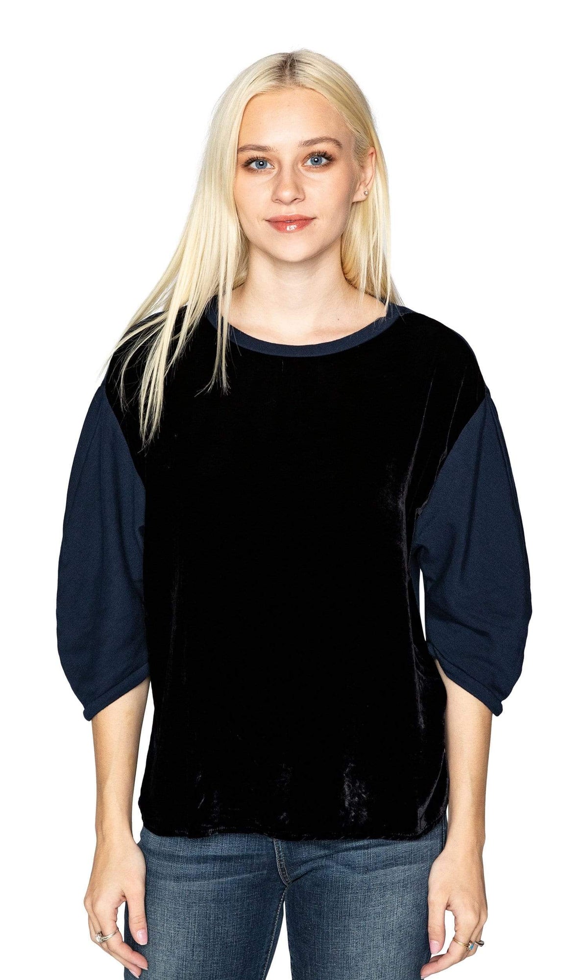 Velvet by Graham &amp; Spencer Berta Velvet Fleece Puff Sleeve Top