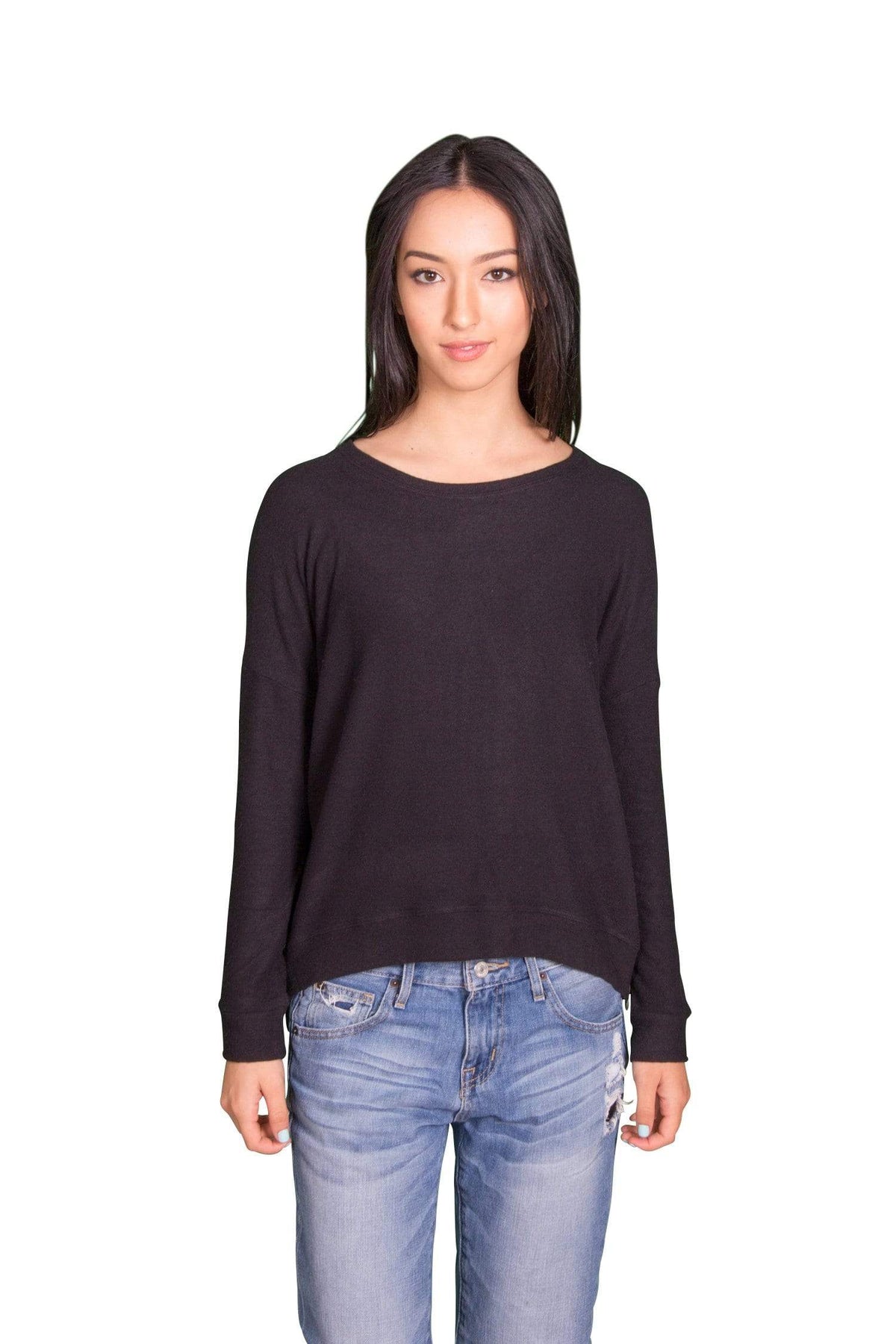 Velvet by Graham &amp; Spencer Stace Cozy Jersey Side Zip Top