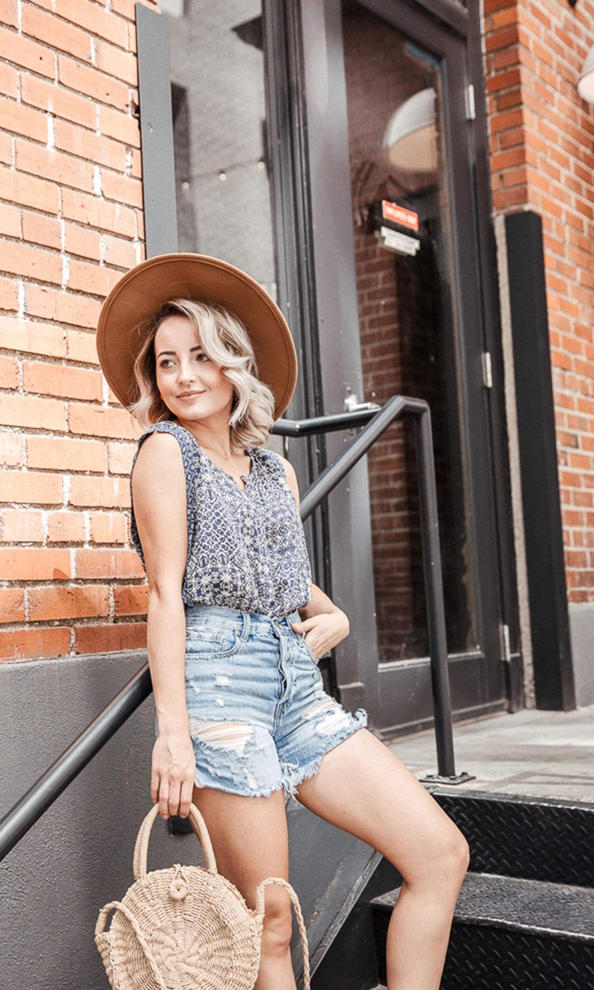 Velvet by Graham &amp; Spencer Smilo Casablanca Print Tank Blouse