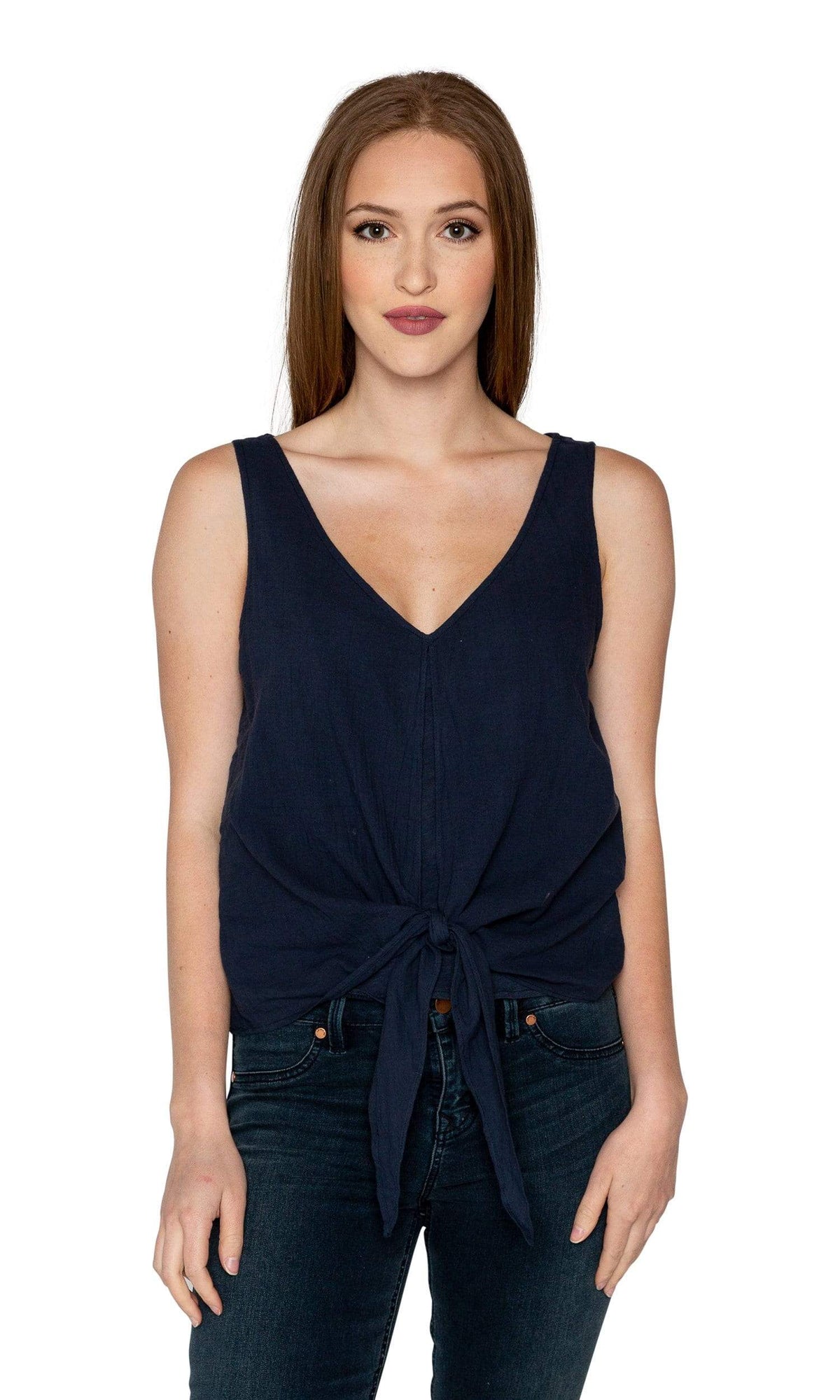 Velvet by Graham &amp; Spencer Janna Tie Front Tank