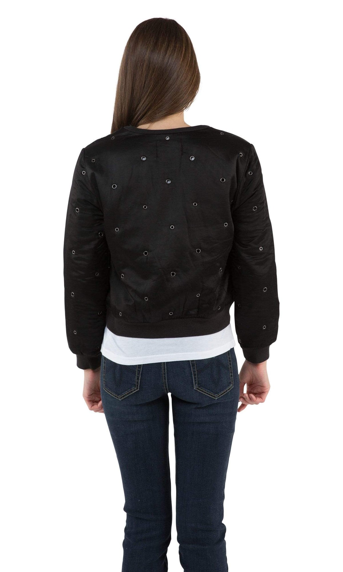 Velvet by Graham &amp; Spencer Viviette Grommet Bomber Jacket