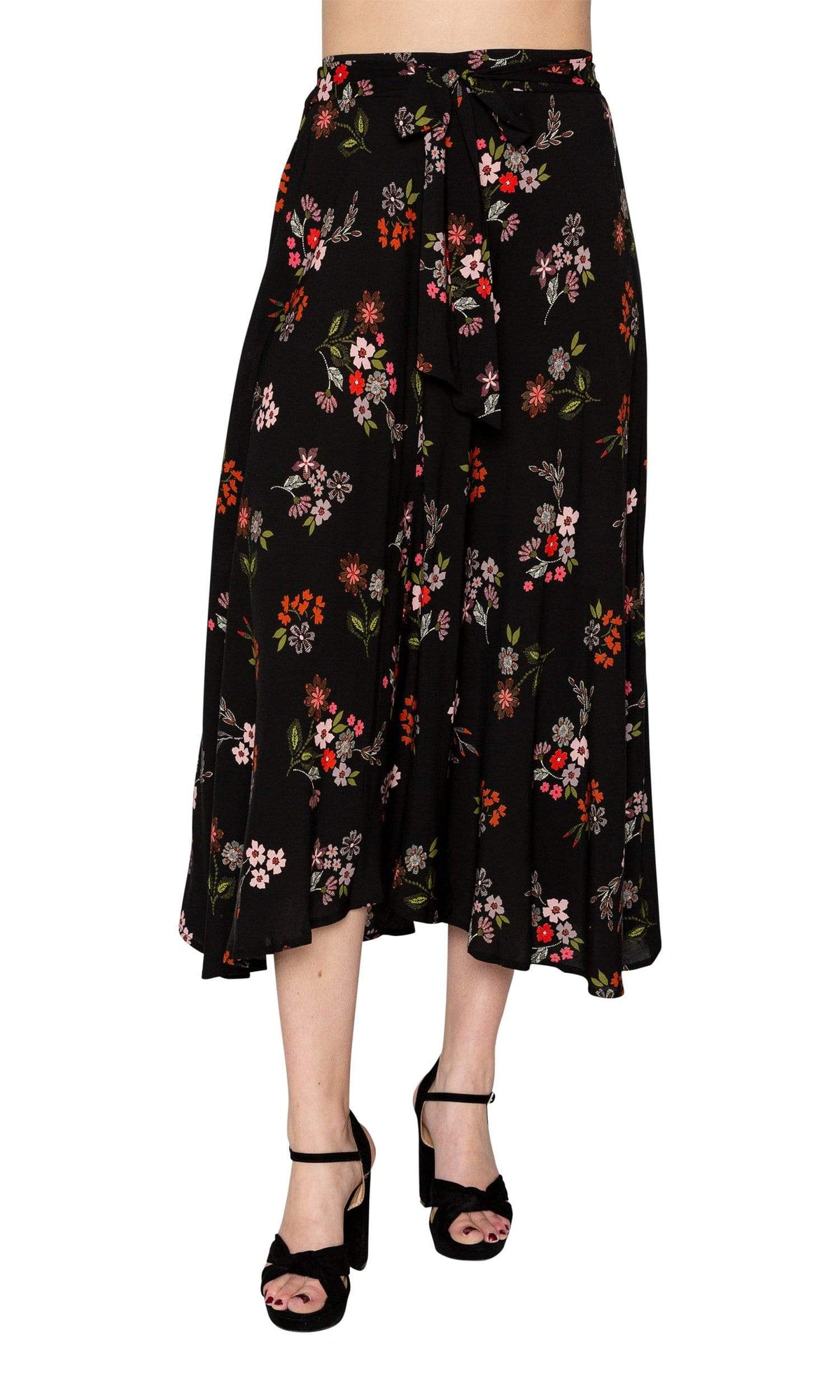 Velvet by Graham &amp; Spencer Swan Spring Floral High/Low Skirt