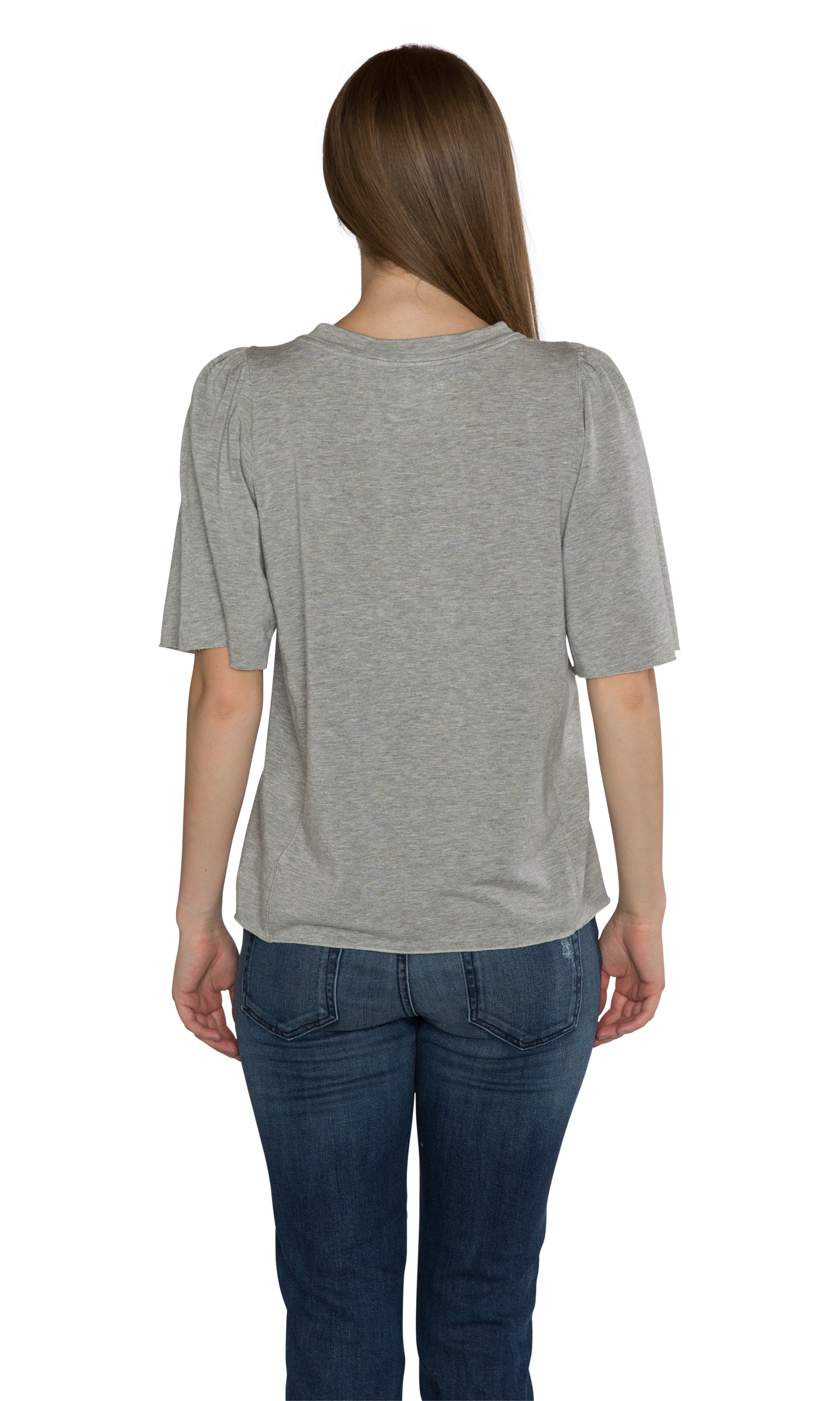 Velvet by Graham & Spencer Astley Fleece Pleated Sleeve Top