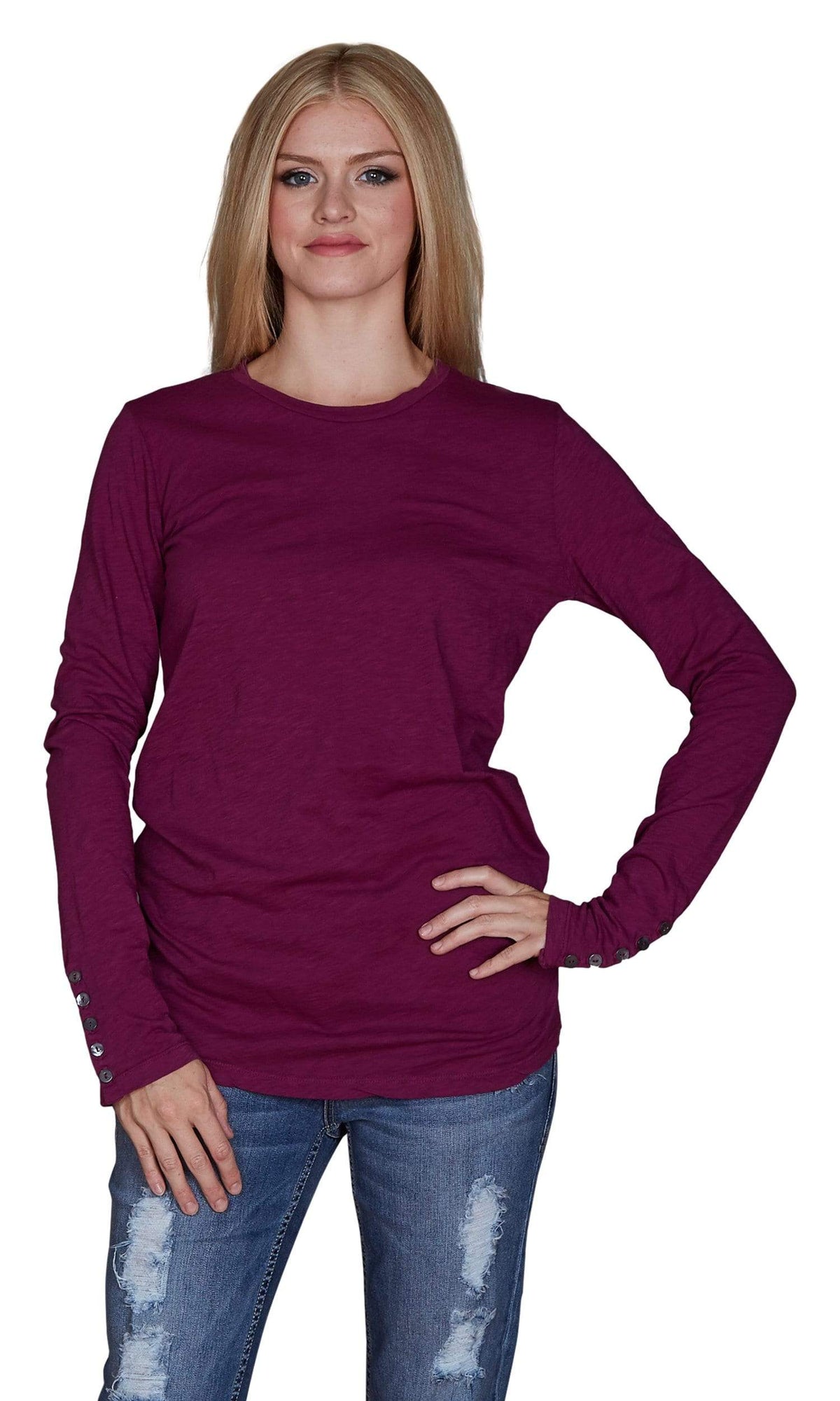 Velvet by Graham &amp; Spencer Zaira Button Cuff Tunic Top