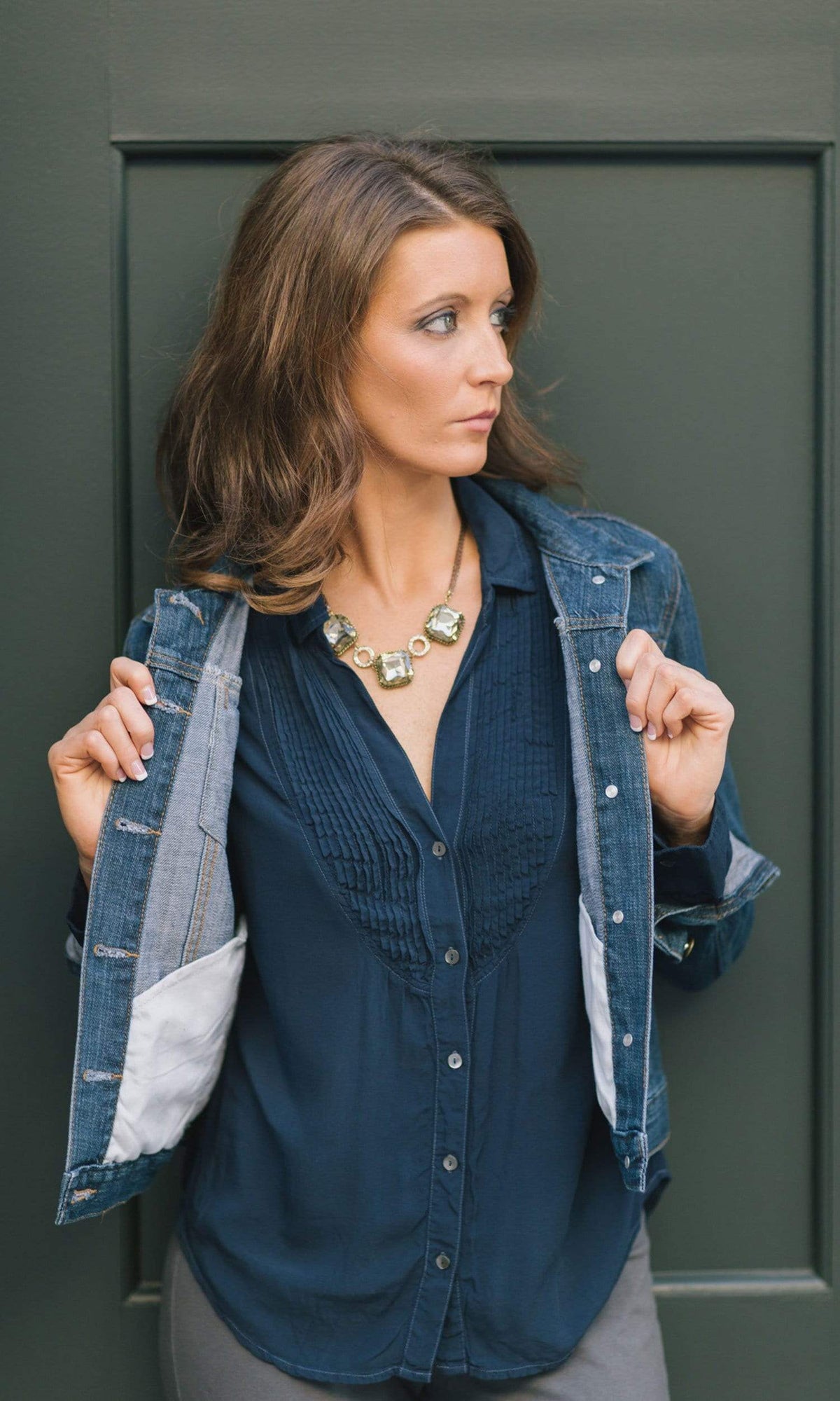 Velvet by Graham &amp; Spencer Vesta Pintuck Tuxedo Blouse