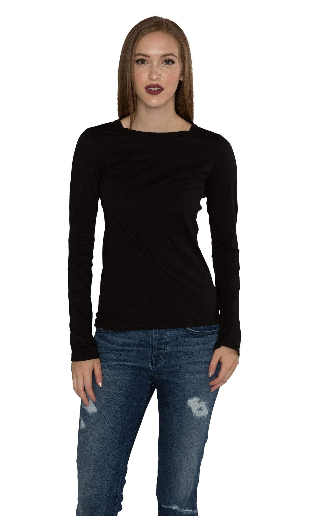 Velvet by Graham &amp; Spencer Zofina05 Gauzy Whisper Crew Neck Top