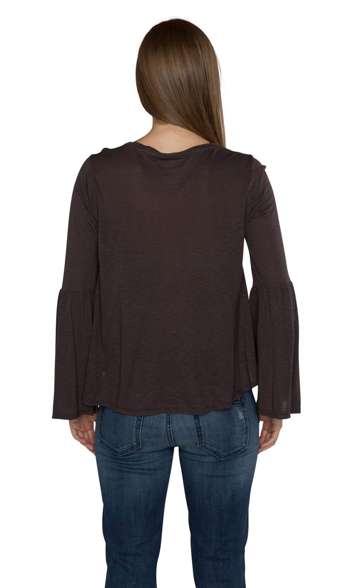 Velvet by Graham &amp; Spencer Kamry Lux Slub Flare Sleeve Top